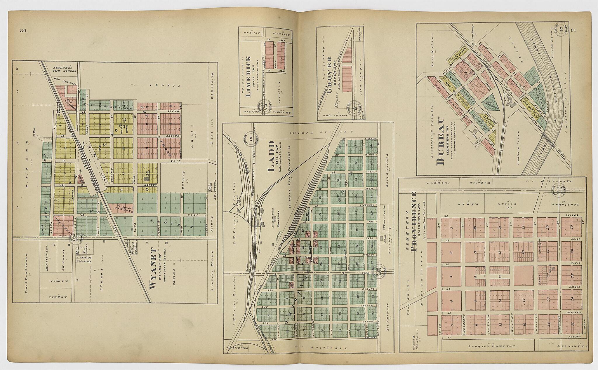 This old map of Image 39 of 20th Century Atlas of Bureau County, Illinois from Atlas of Bureau County, Illinois from 1905 was created by Middle-West Publishing Co in 1905
