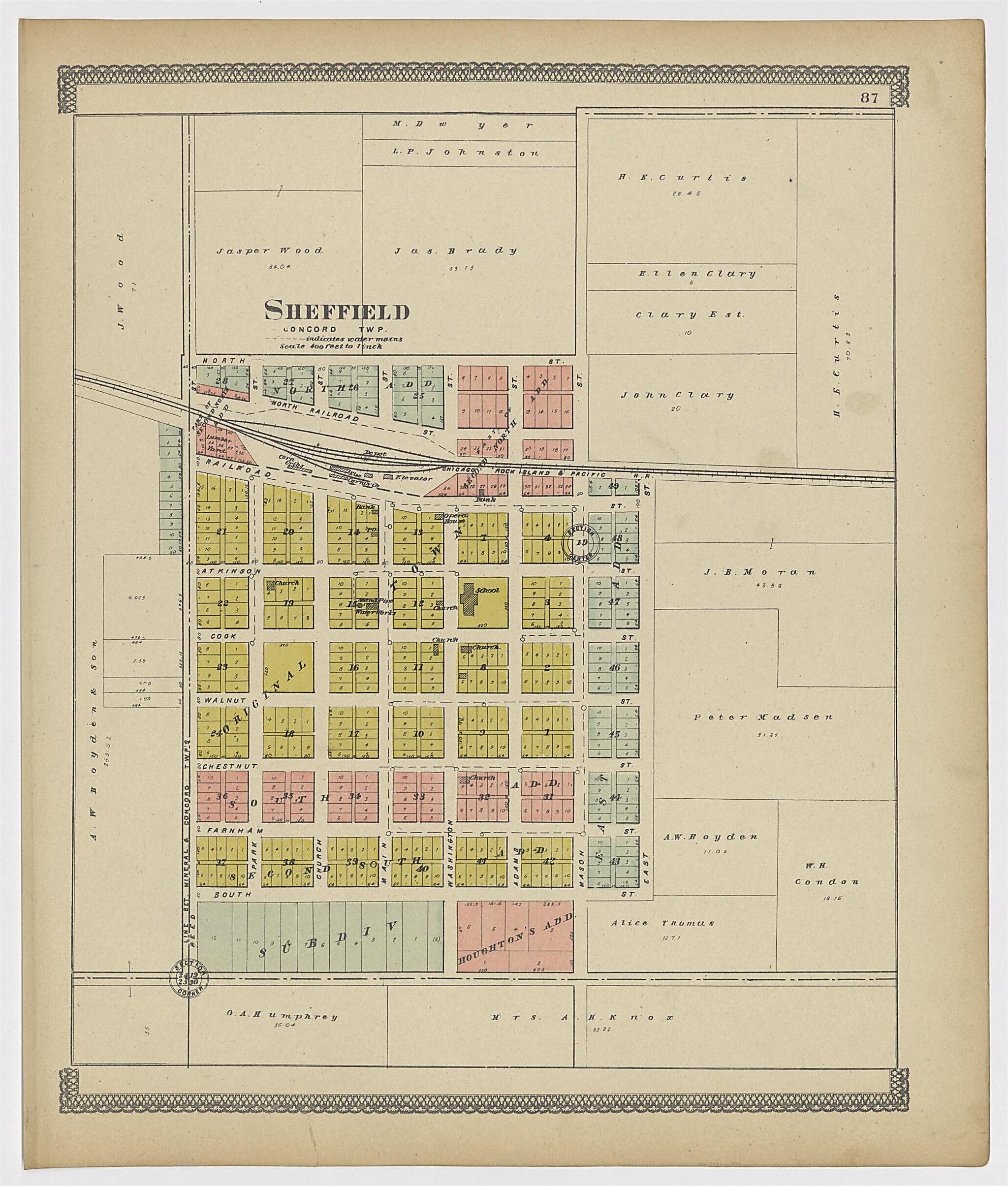 This old map of Image 41 of 20th Century Atlas of Bureau County, Illinois from Atlas of Bureau County, Illinois from 1905 was created by Middle-West Publishing Co in 1905
