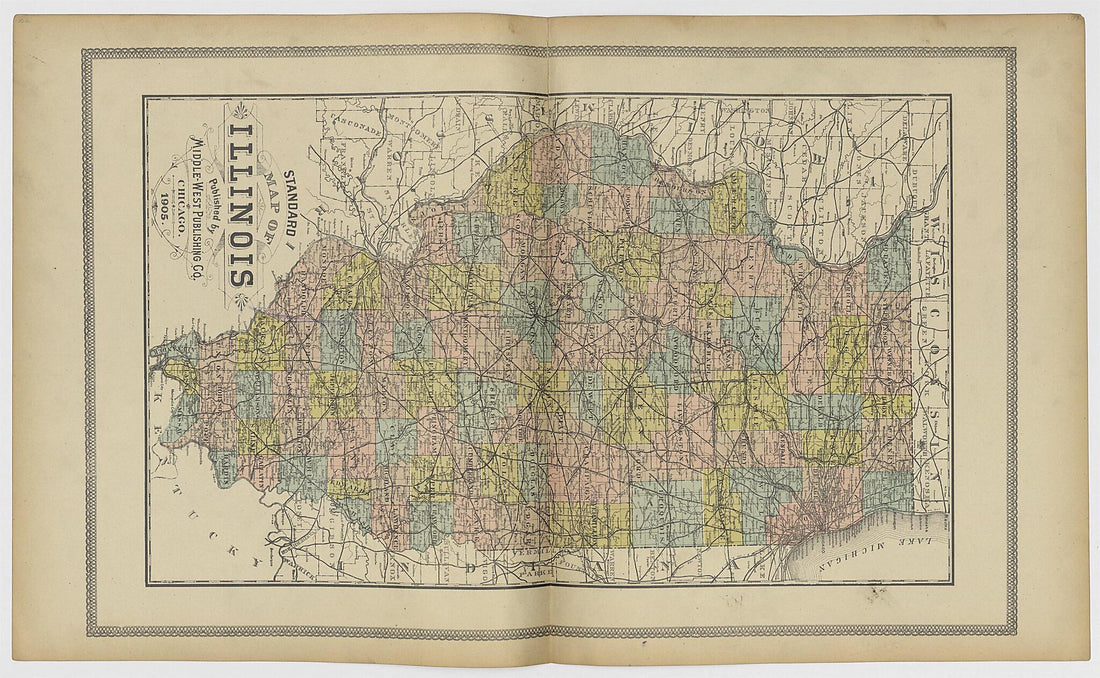 This old map of Image 47 of 20th Century Atlas of Bureau County, Illinois from Atlas of Bureau County, Illinois from 1905 was created by Middle-West Publishing Co in 1905