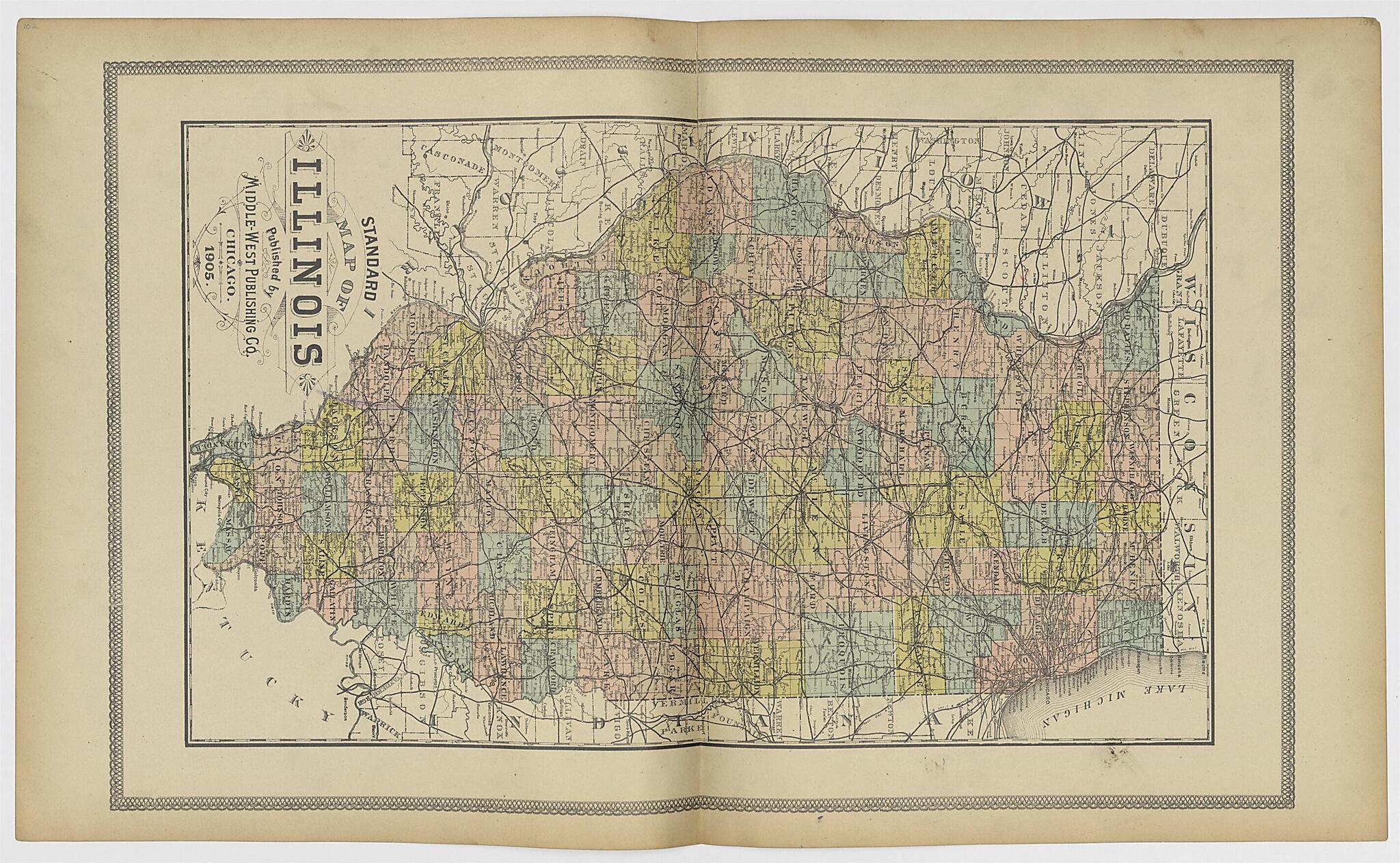 This old map of Image 47 of 20th Century Atlas of Bureau County, Illinois from Atlas of Bureau County, Illinois from 1905 was created by Middle-West Publishing Co in 1905