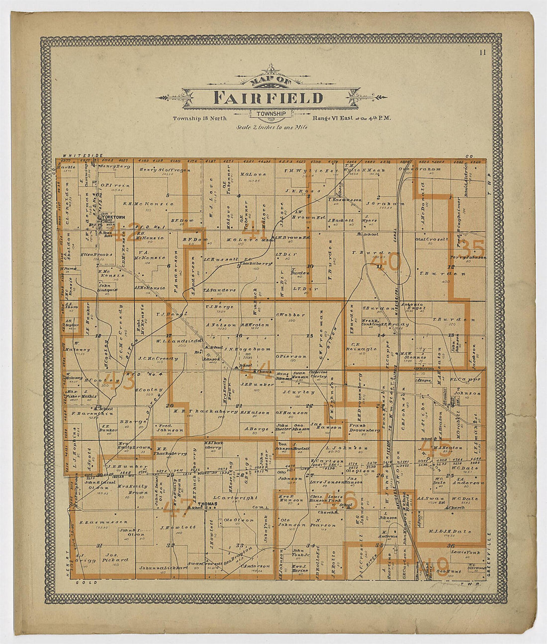 This old map of Image 7 of 20th Century Atlas of Bureau County, Illinois from Atlas of Bureau County, Illinois from 1905 was created by Middle-West Publishing Co in 1905