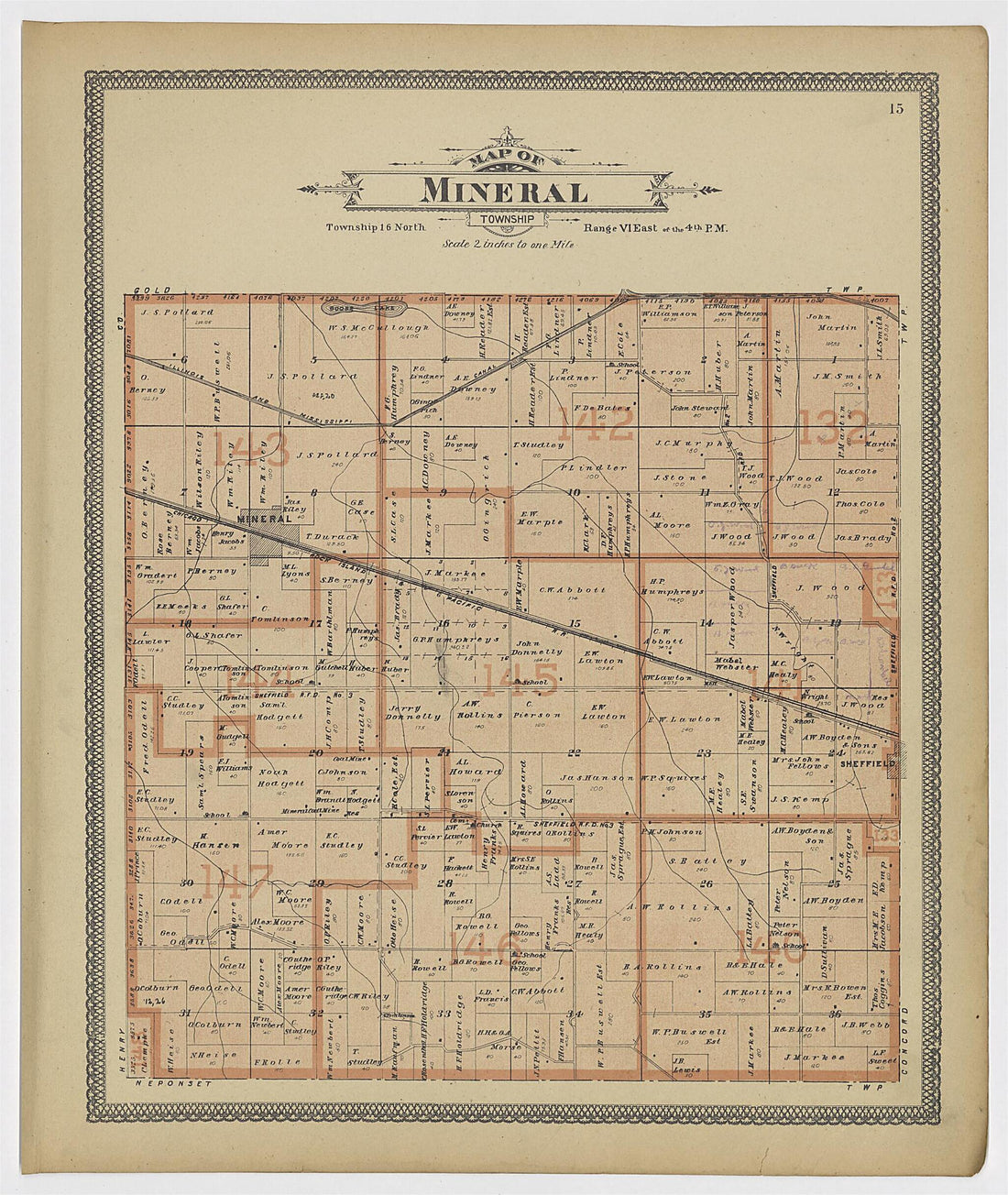 This old map of Image 9 of 20th Century Atlas of Bureau County, Illinois from Atlas of Bureau County, Illinois from 1905 was created by Middle-West Publishing Co in 1905