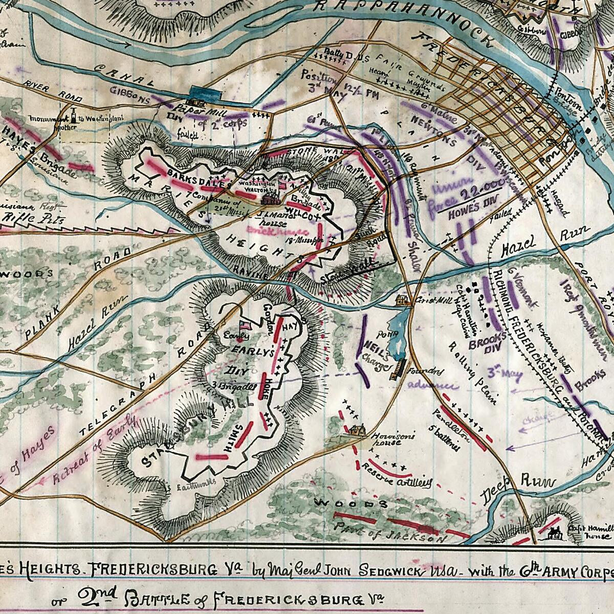 This old map of Plan of Attack On Marie&