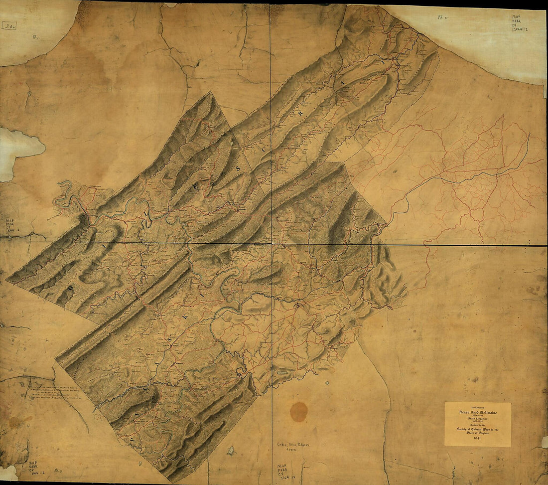 This old map of Map of Craig, Giles, Montgomery and Pulaski Counties, Va. from 1864 was created by Confederate States of America. Army. Dept. Of Northern Virginia. Chief Engineer&