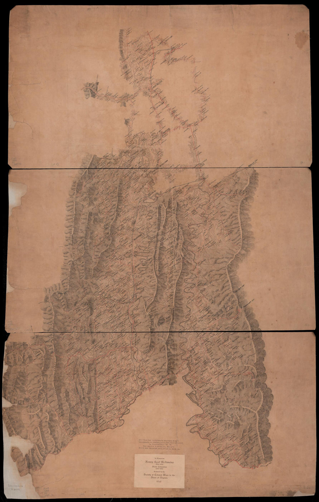 This old map of Map of the Lower Shenandoah Valley of Virginia from 1864 was created by Confederate States of America. Army. Dept. Of Northern Virginia. Chief Engineer&