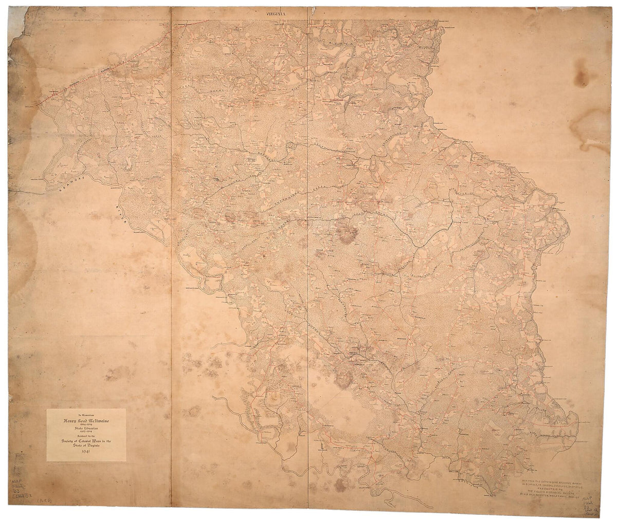 Map of the Counties of Bertie and Hertford and Part of the County of Northampton, North Carolina 1863 by Relic Map Company