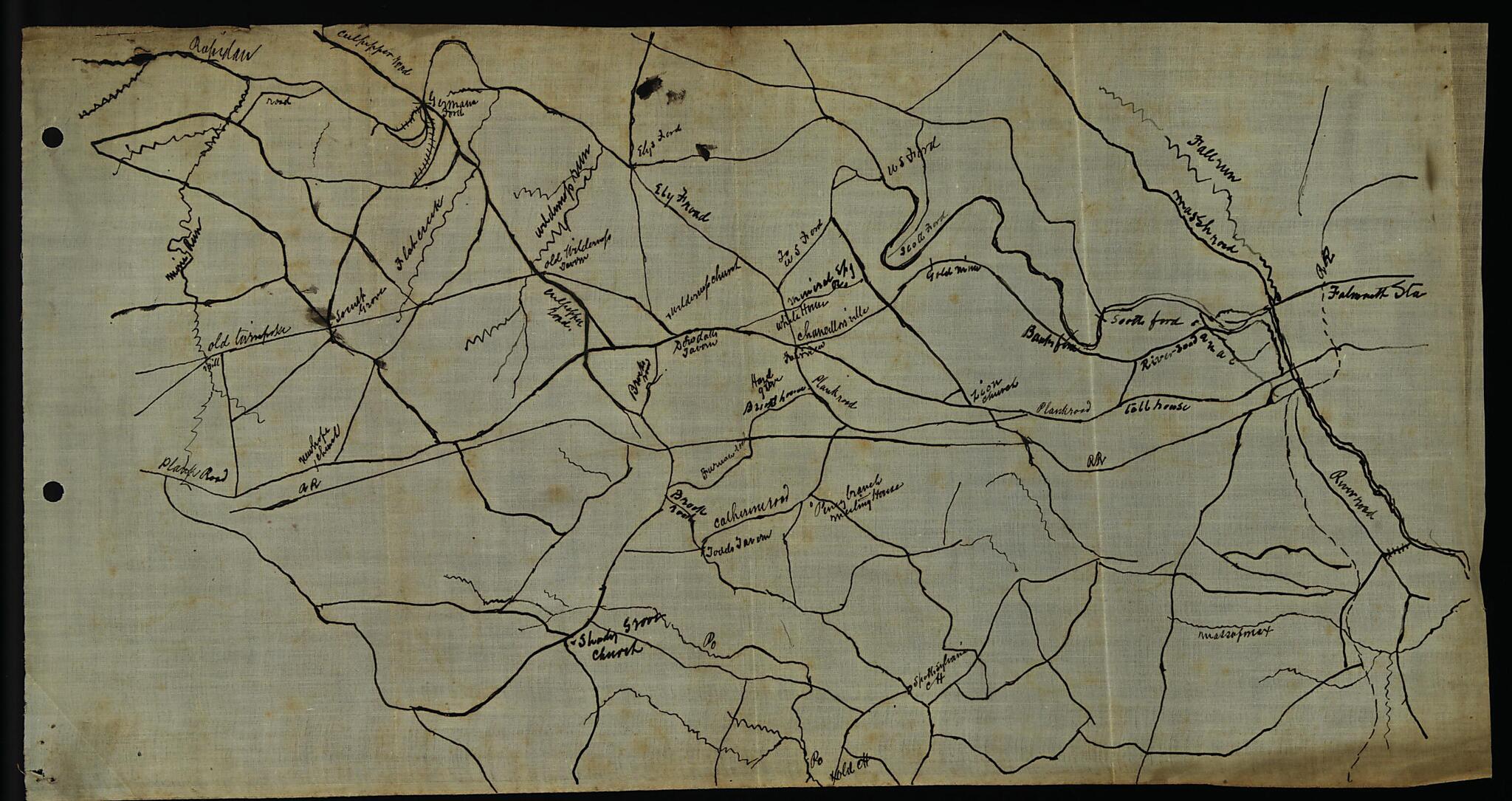 This old map of Map of the Vicinity of Chancellorsville, Va. from 1863 was created by in 1863