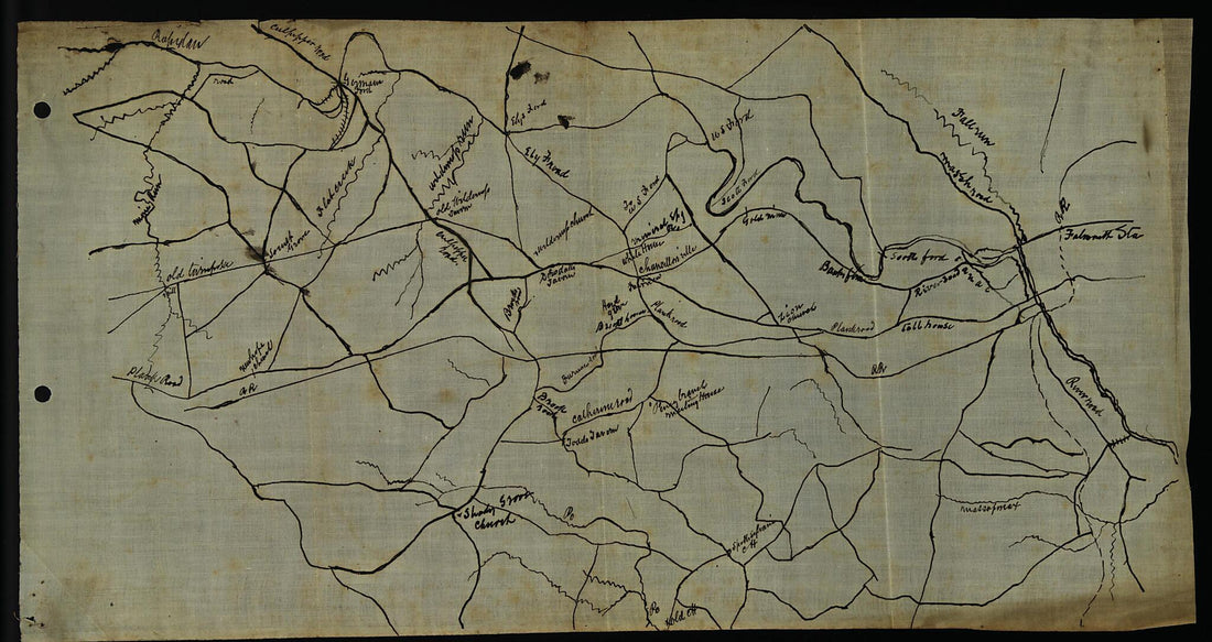 This old map of Map of the Vicinity of Chancellorsville, Va. from 1863 was created by in 1863