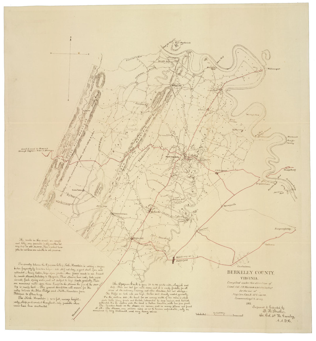 Berkeley County, Virginia 1861 by Relic Map Company