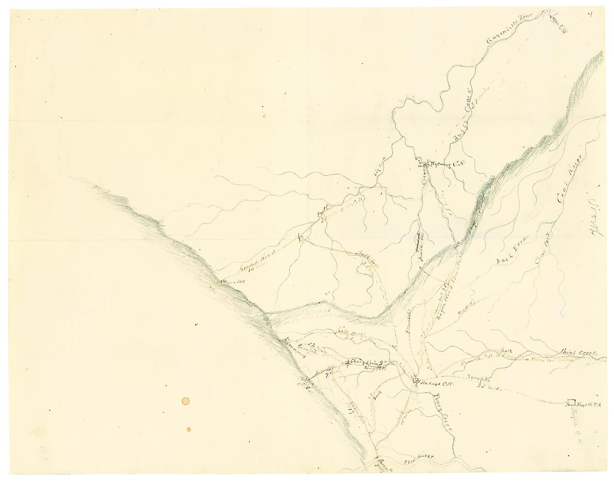 This old map of Map of Wyoming, Fayette and Raleigh Counties, West Va from 1862 was created by William Wing Loring in 1862