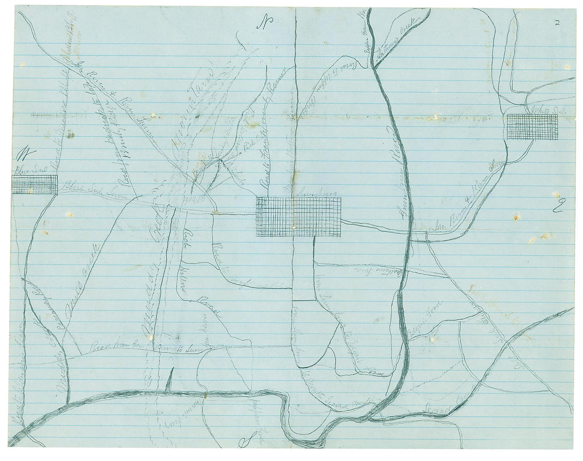 Map of a Part of Greenbrier County, West Va 1862 by Relic Map Company
