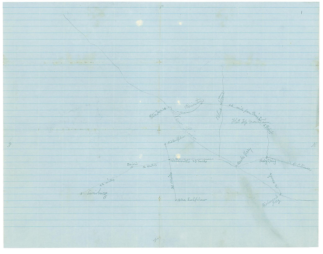 This old map of Map of Mercer, Summers, Monroe, Raleigh and Greenbrier Counties, West Virginia from 1862 was created by William Wing Loring in 1862