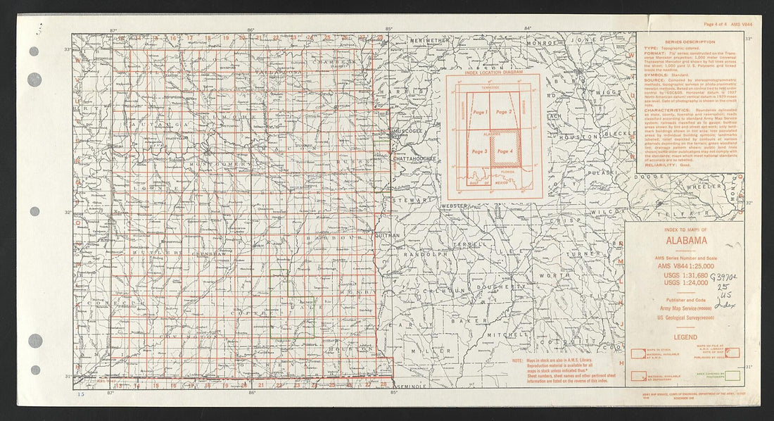 This old map of Alabama from 1917 was created by United States. Army Map Service in 1917