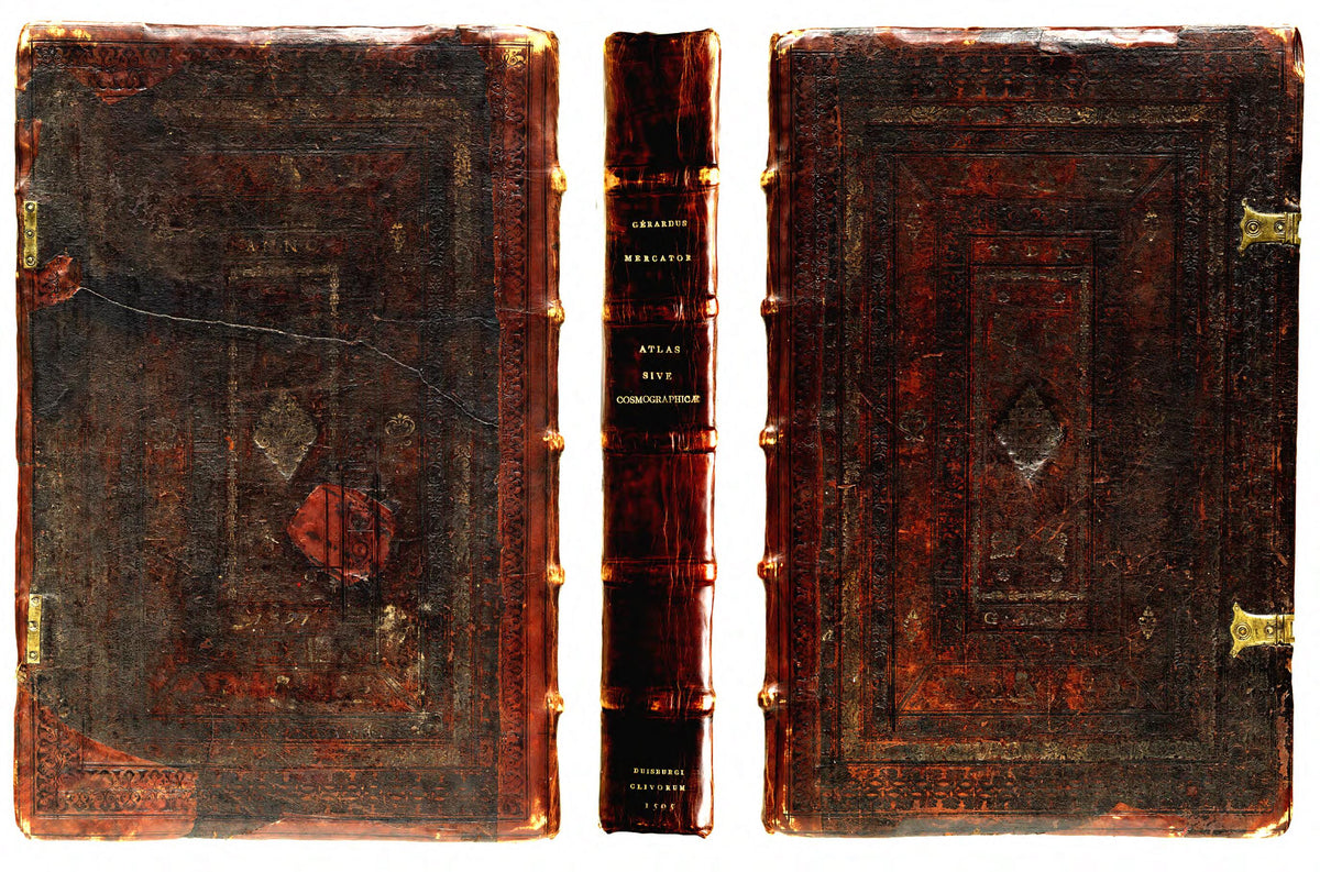 Atlas Sive Cosmographicae Meditationes De Fabrica Mvndi Et Fabricati Figvra. (Atlas, Cosmographicae Meditationes De Fabrica Mvndi Et Fabricati Figvra, Atlas Sive Cosmographicae Meditationes De Fabrica Mundi Et Fabricati Figura) 1595 by Relic Map Company