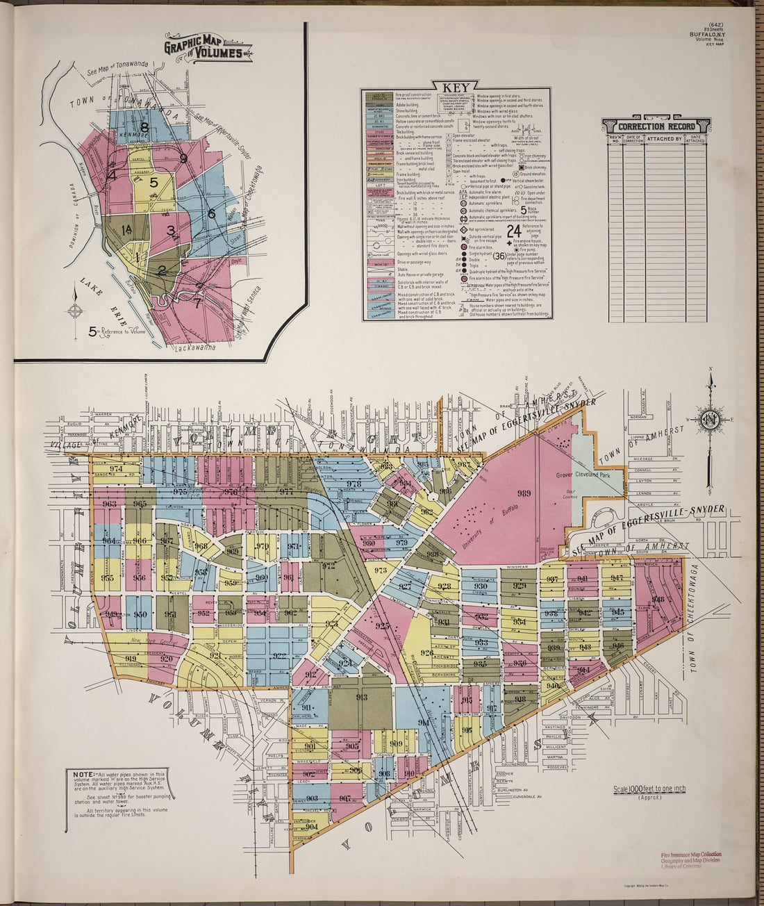 This old map of Sanborn Fire Insurance Map from Buffalo, Erie County, New York from 1935, 1916 to 1940 was created by in 1935, 1916 to 1940