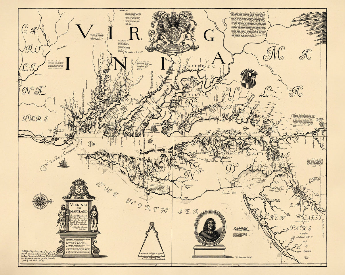 Vintage Maps of Virginia and Maryland: From Colonial Tidewater to the Civil War Borderlands