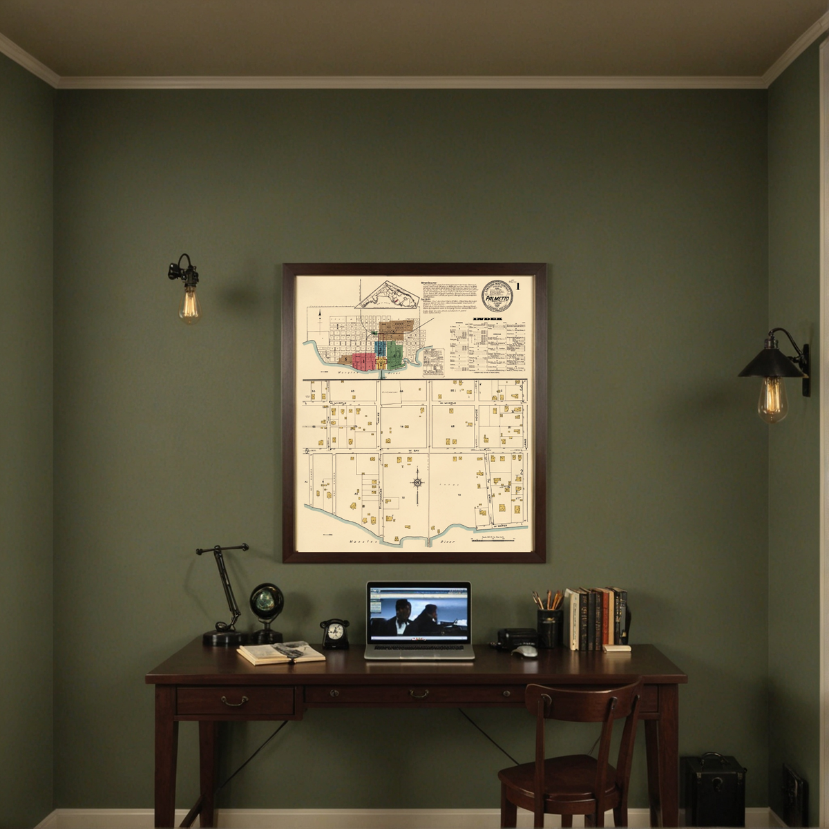 Mockup for Palmetto, Manatee County, Florida 1917 (Sheet 1 of 5)