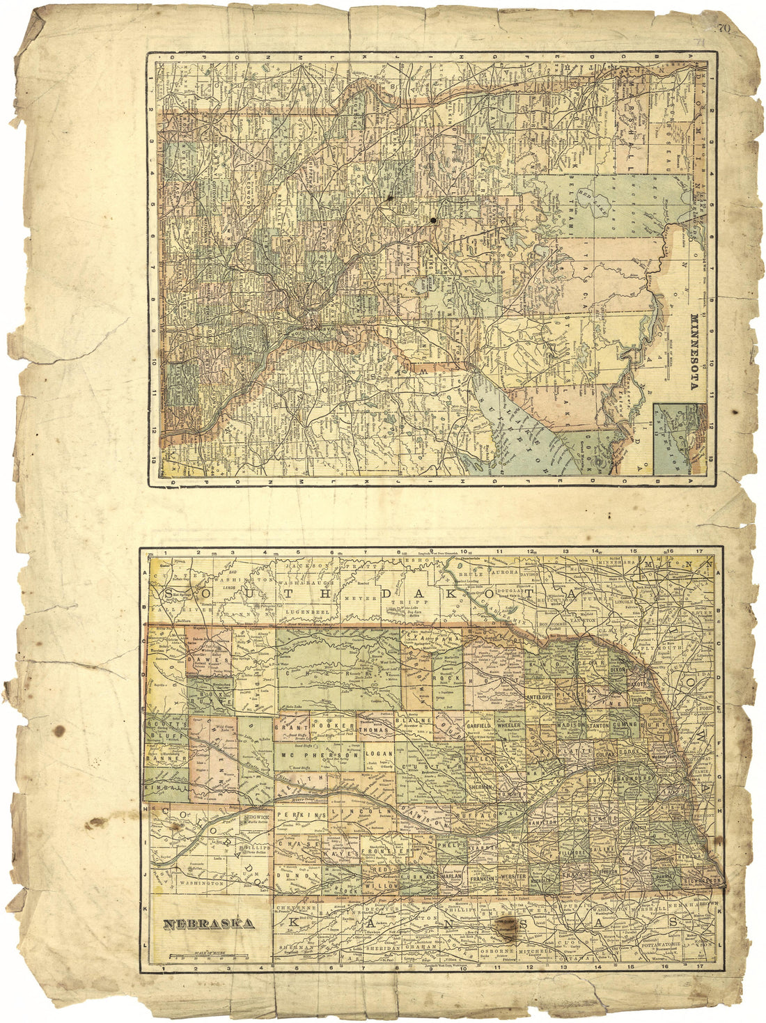 Minnesota; Nebraska from Riddell&