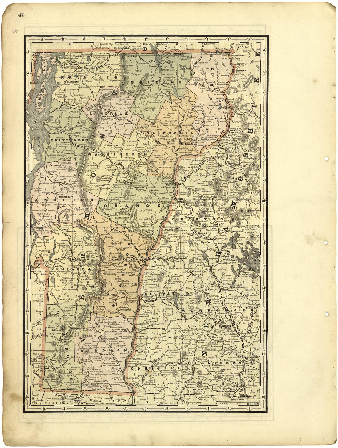 This old map of Greene County, Ohio,  was created by Riddell, Levi|Riddell, W. D. in 1896