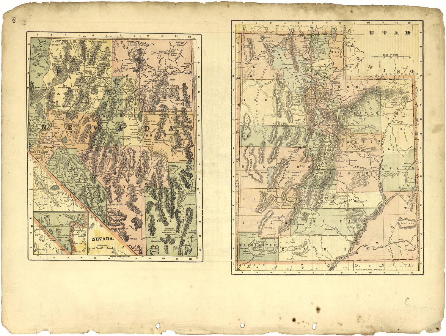 Nevada; Utah from Riddell&