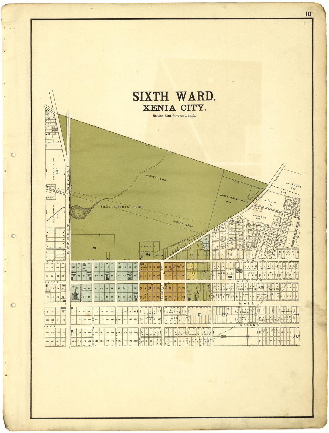 Sixth Ward Xenia City from Riddell&
