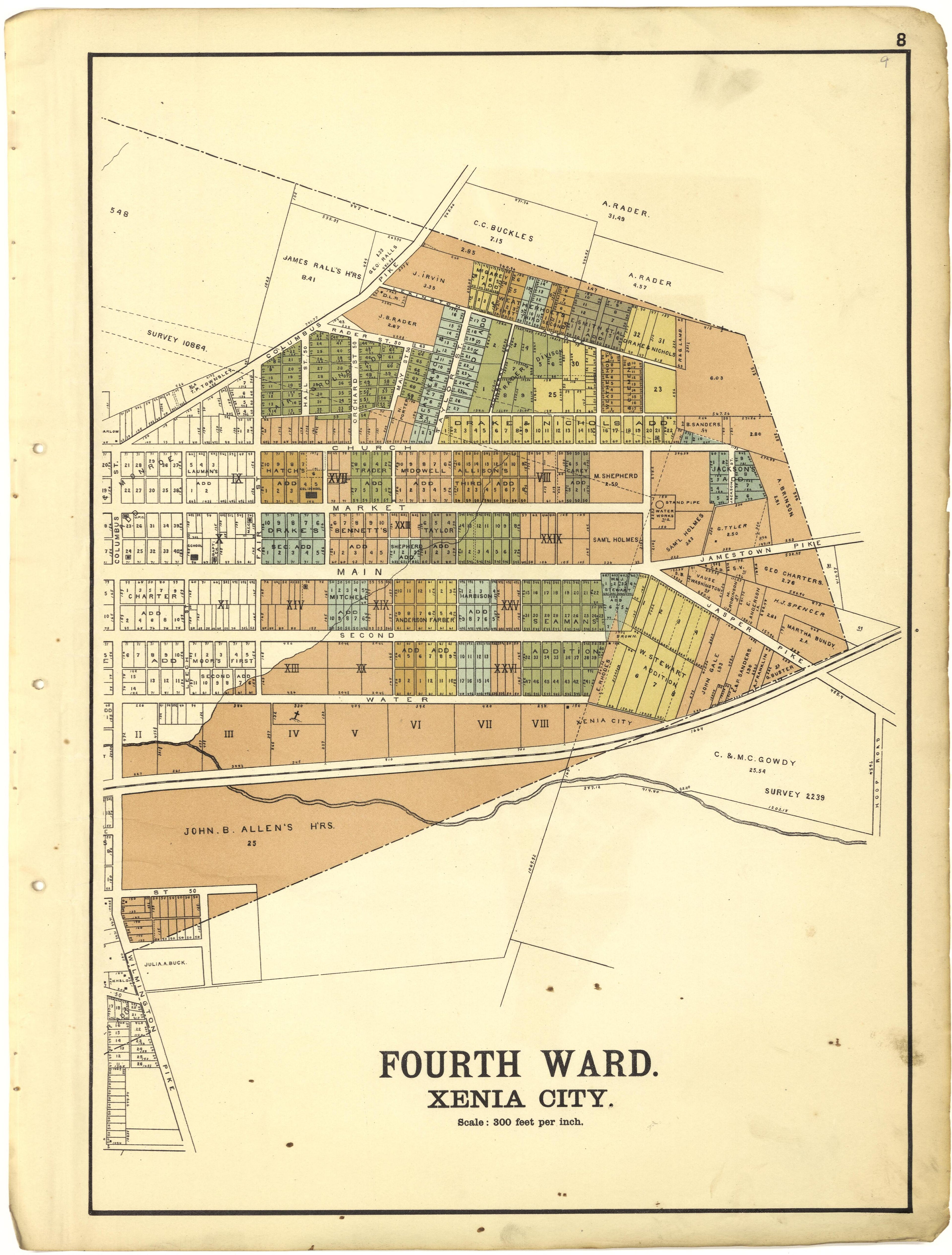Fourth Ward Xenia City from Riddell&