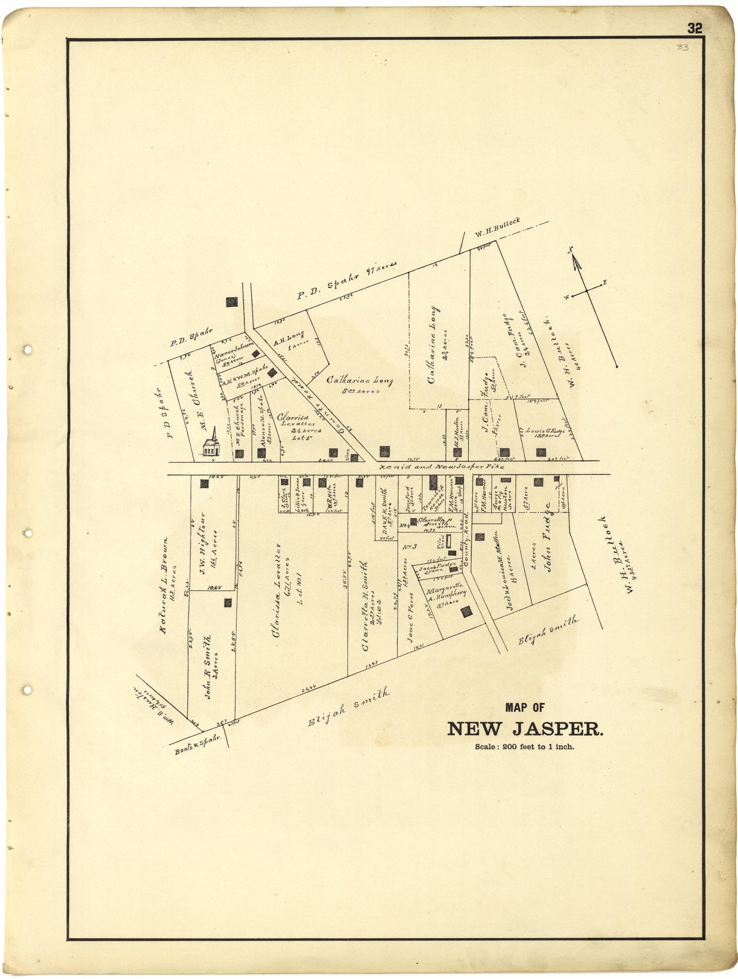 Map of New Jasper from Riddell&