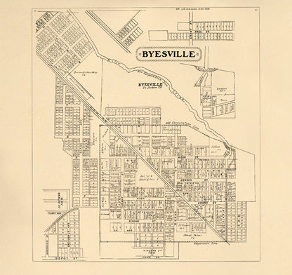 Byesville from Illustrated Atlas of Guernsey County, Ohio 1902 by Relic Map Company