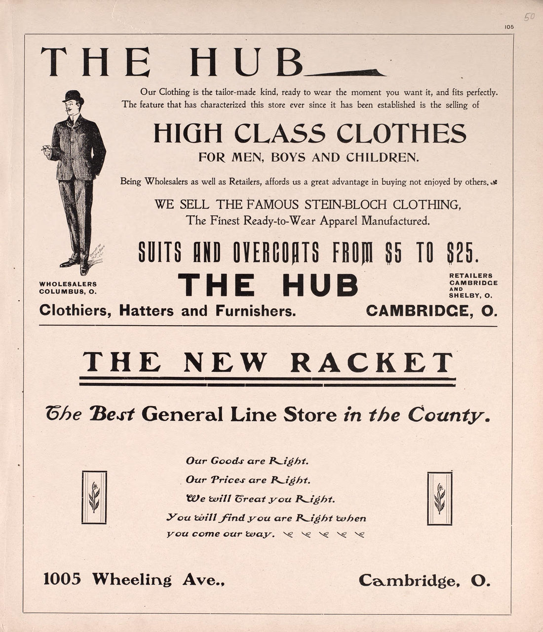 Advertisements from Illustrated Atlas of Guernsey County, Ohio 1902 by Relic Map Company