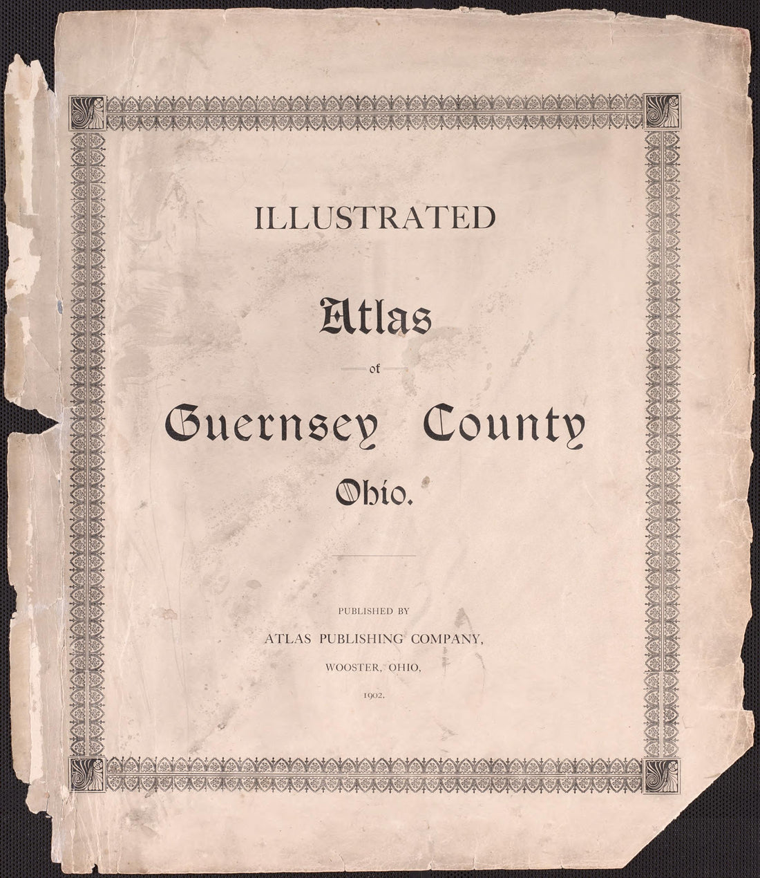 Title Page from Illustrated Atlas of Guernsey County, Ohio 1902 by Relic Map Company