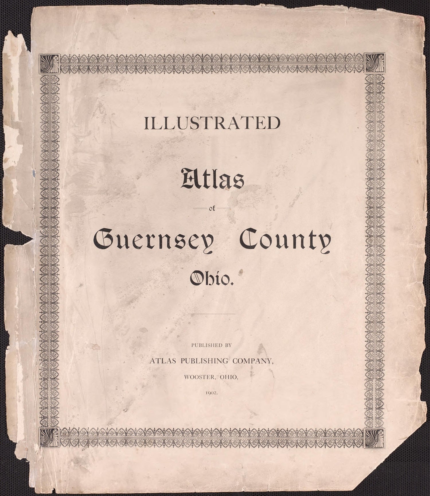 Title Page from Illustrated Atlas of Guernsey County, Ohio 1902 by Relic Map Company