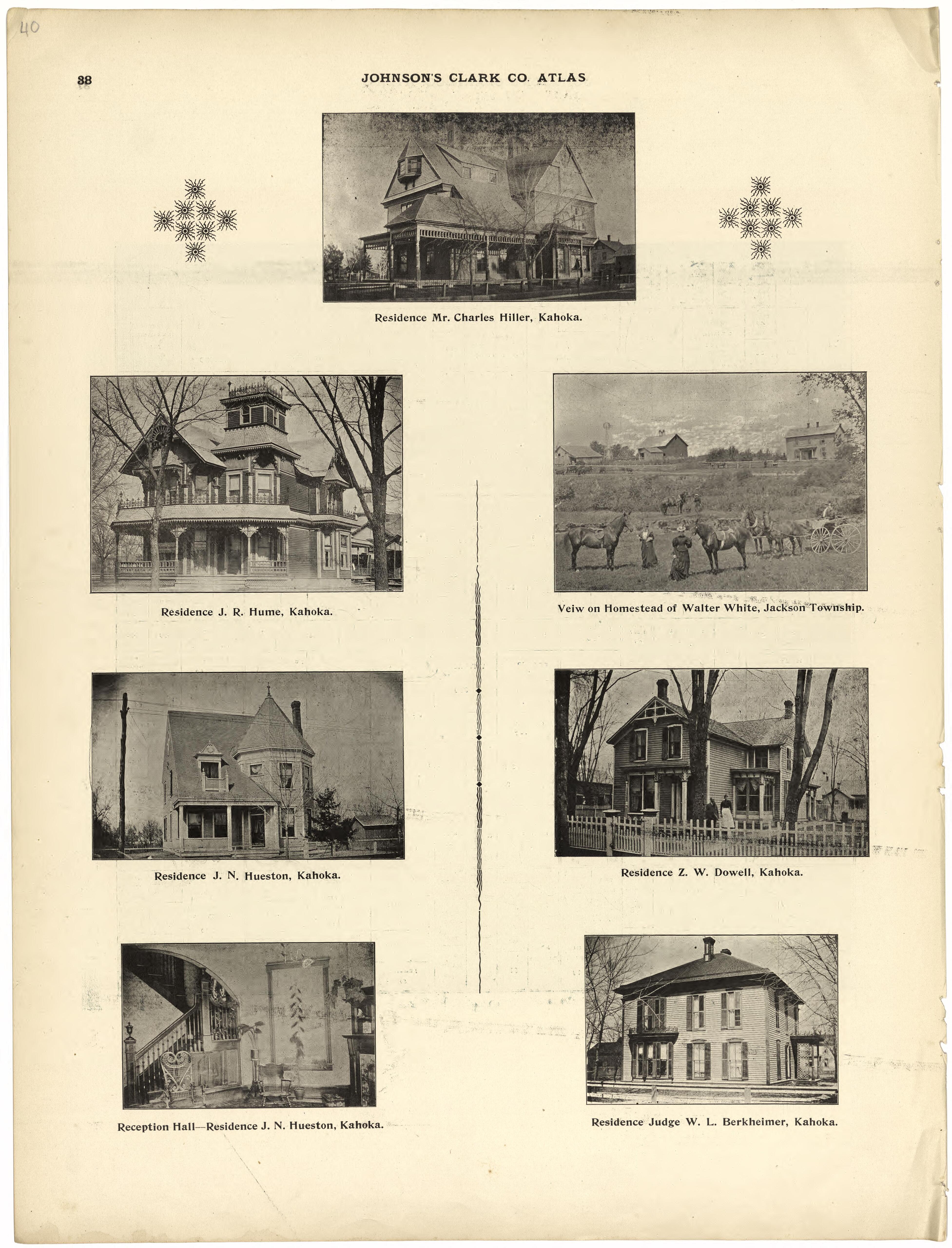 This old map of Clark County, Missouri,  was created by Johnson, G. C.|Western Atlas Co in 1896