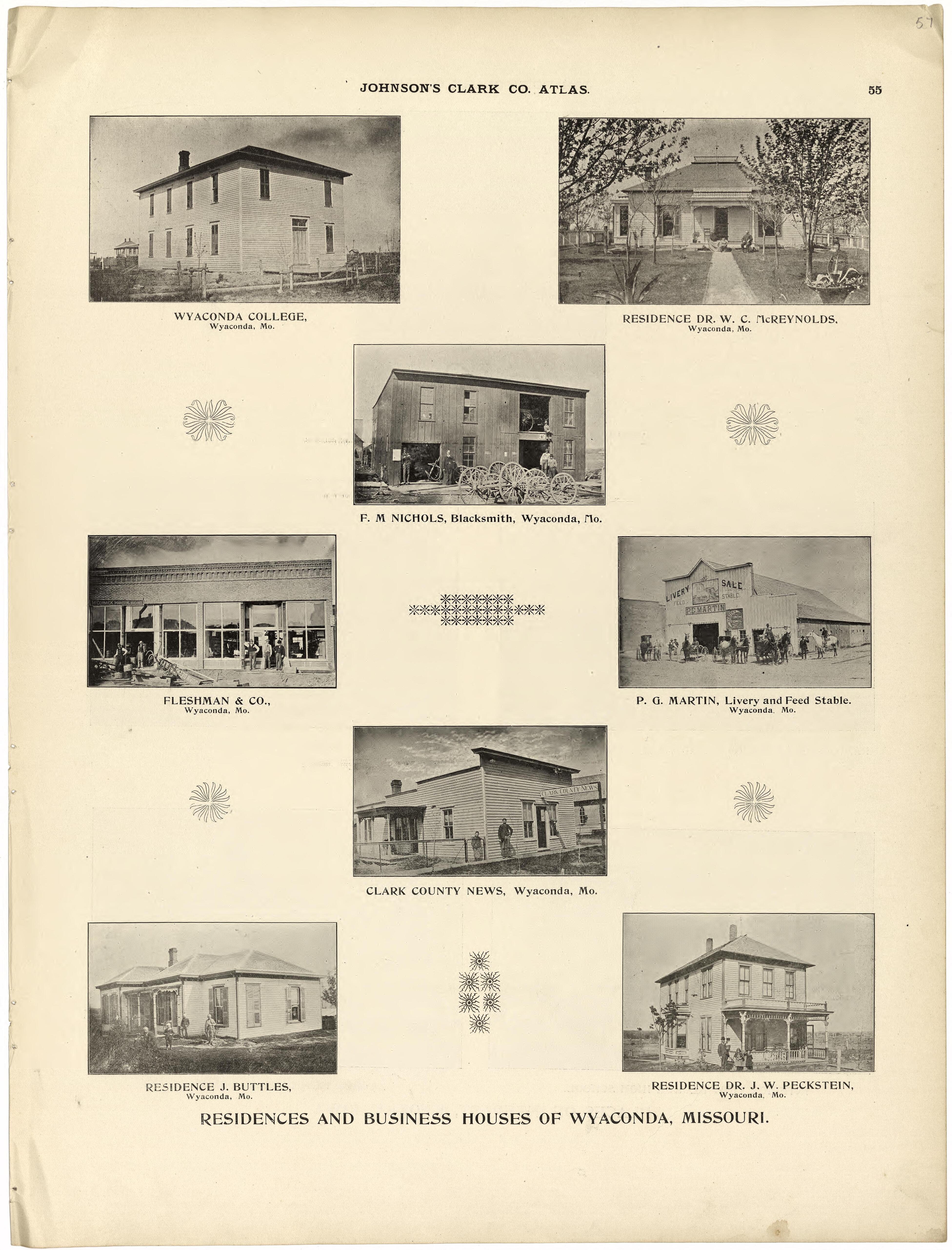 This old map of Clark County, Missouri,  was created by Johnson, G. C.|Western Atlas Co in 1896