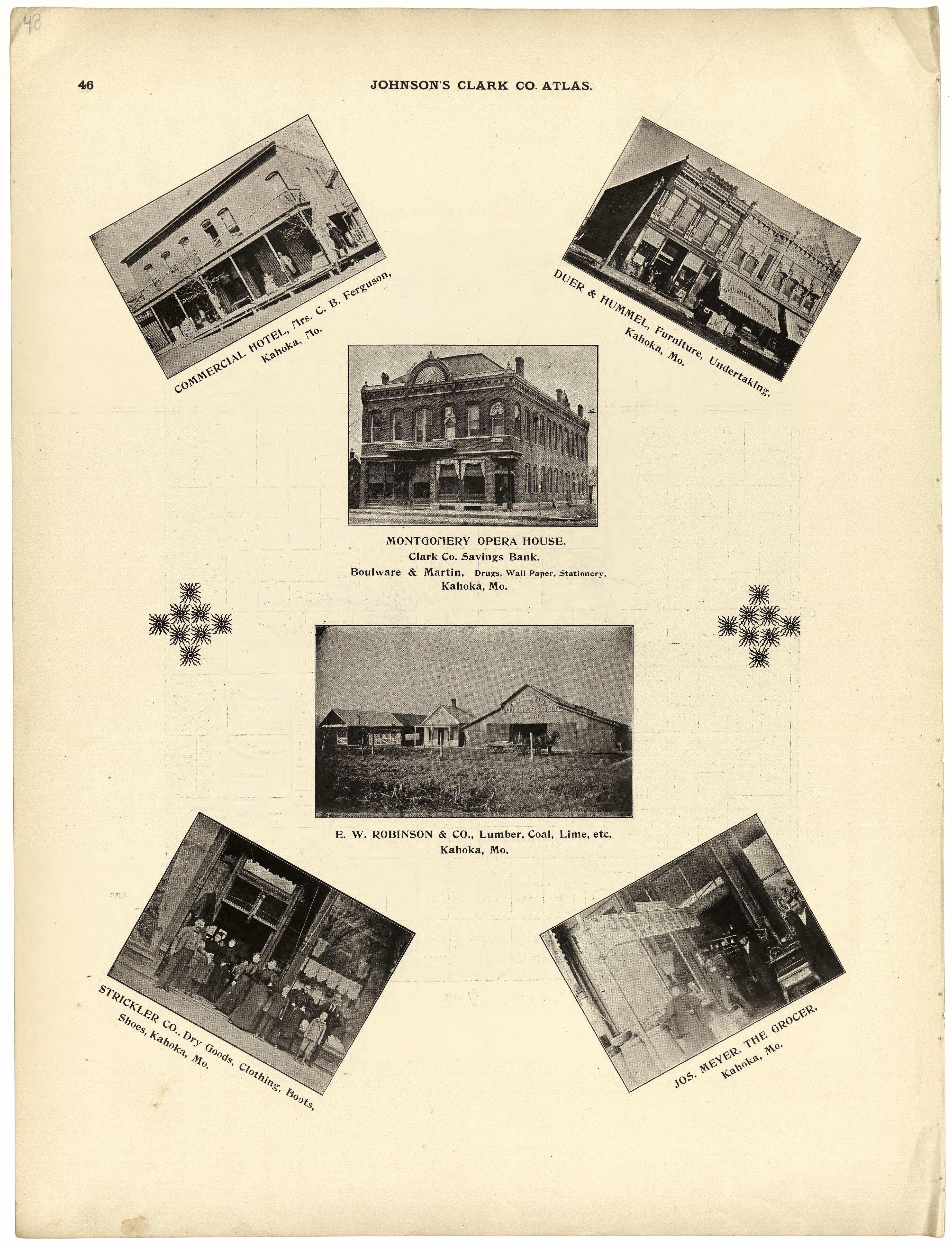 This old map of Clark County, Missouri,  was created by Johnson, G. C.|Western Atlas Co in 1896