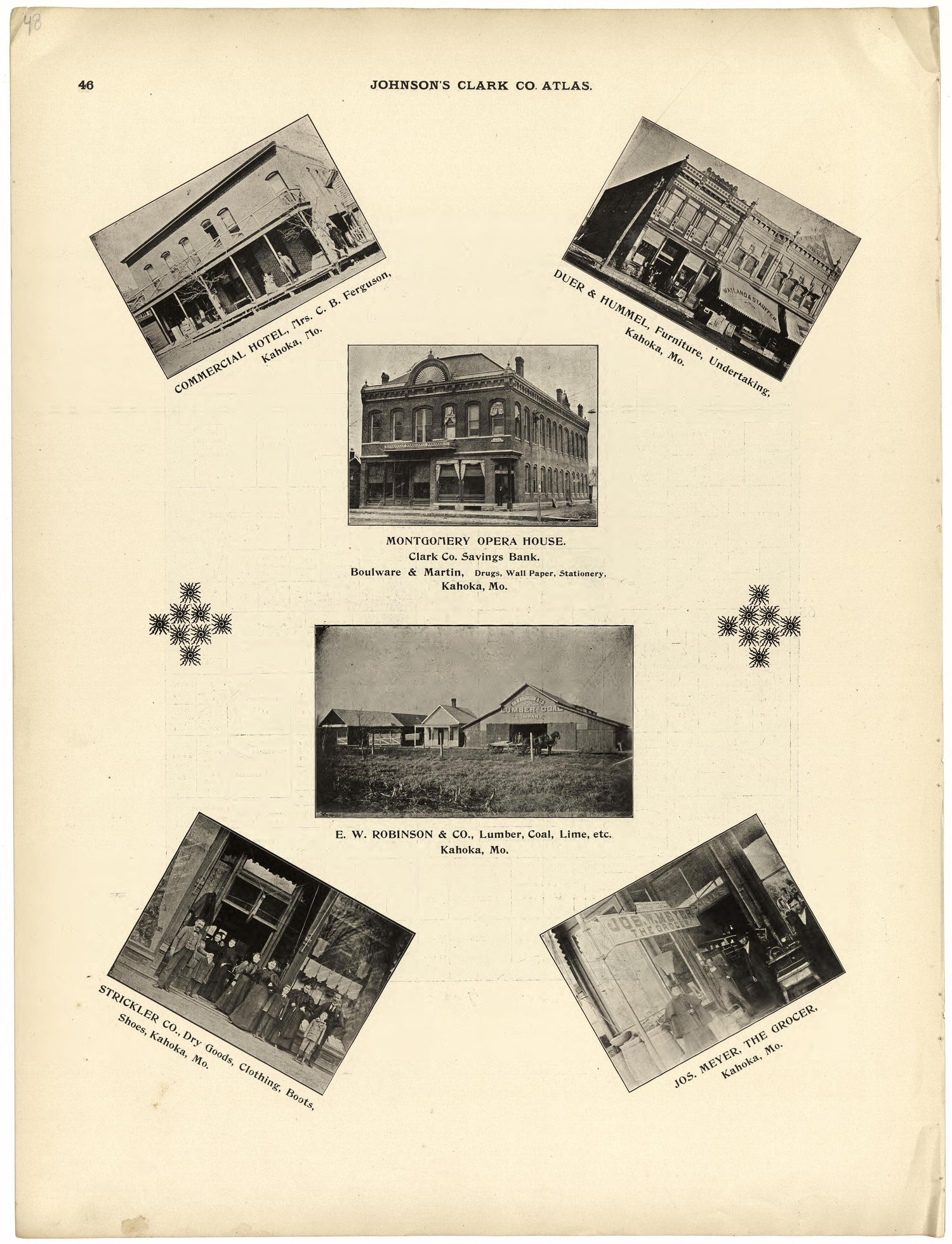 This old map of Clark County, Missouri,  was created by Johnson, G. C.|Western Atlas Co in 1896