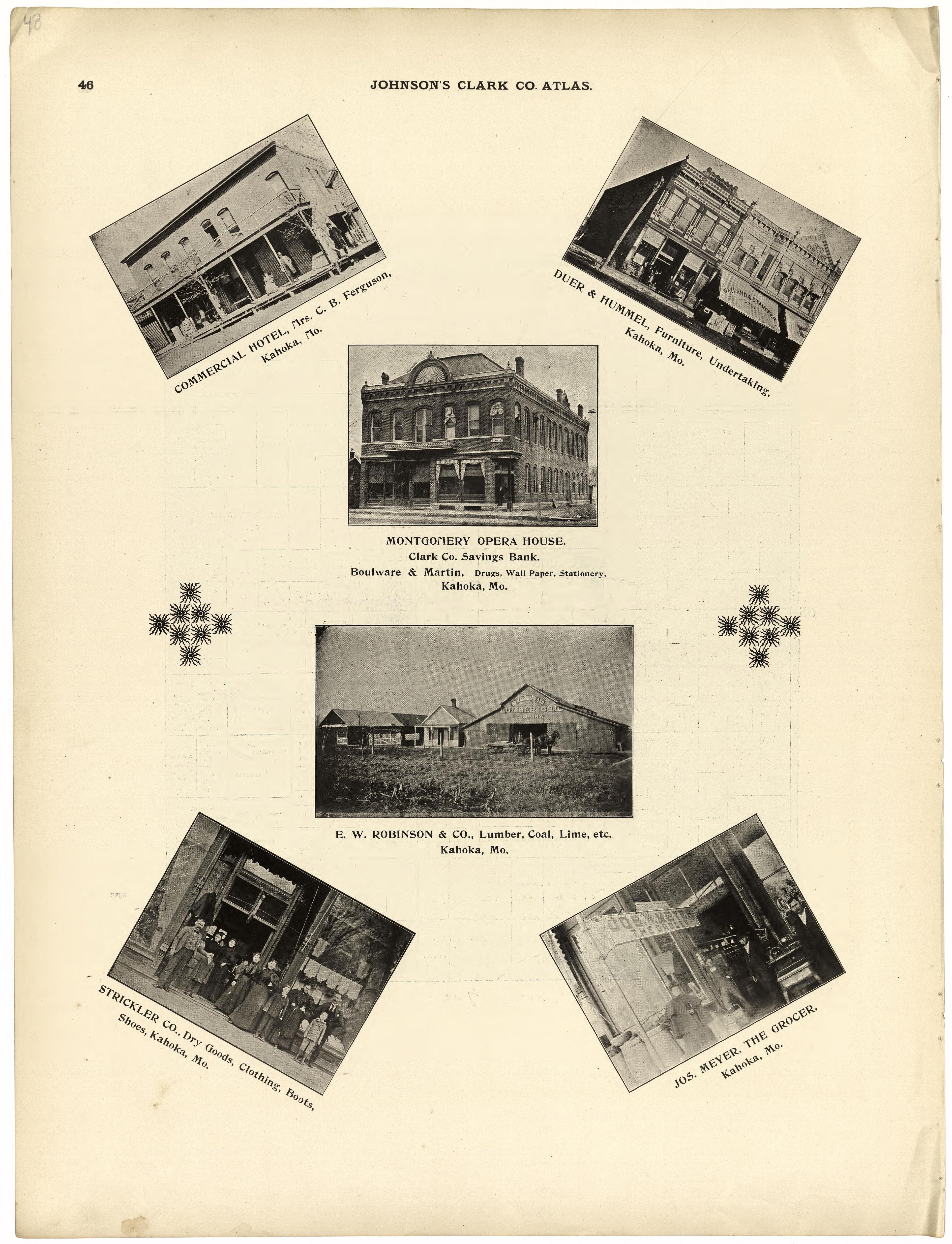 This old map of Clark County, Missouri,  was created by Johnson, G. C.|Western Atlas Co in 1896