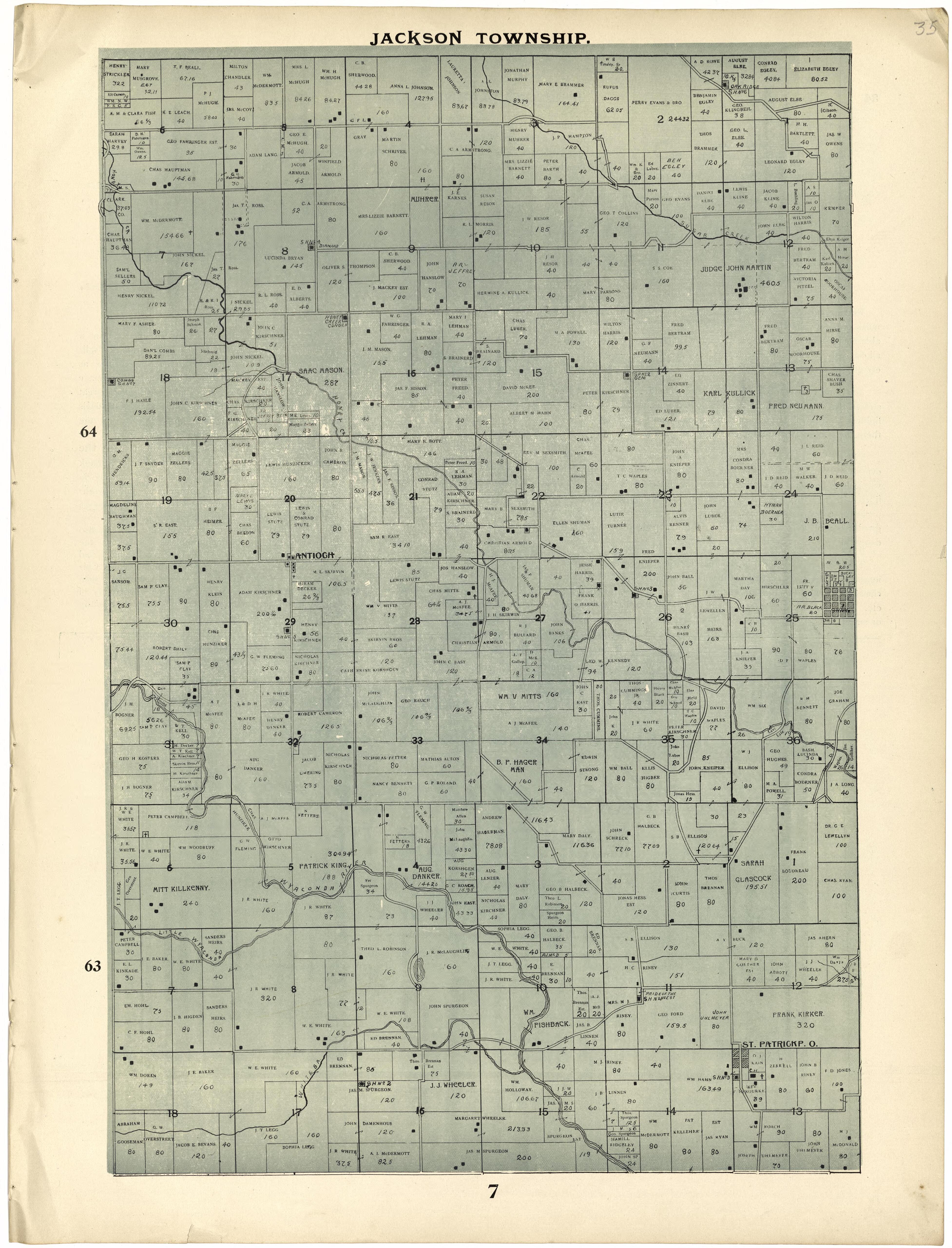This old map of Clark County, Missouri,  was created by Johnson, G. C.|Western Atlas Co in 1896