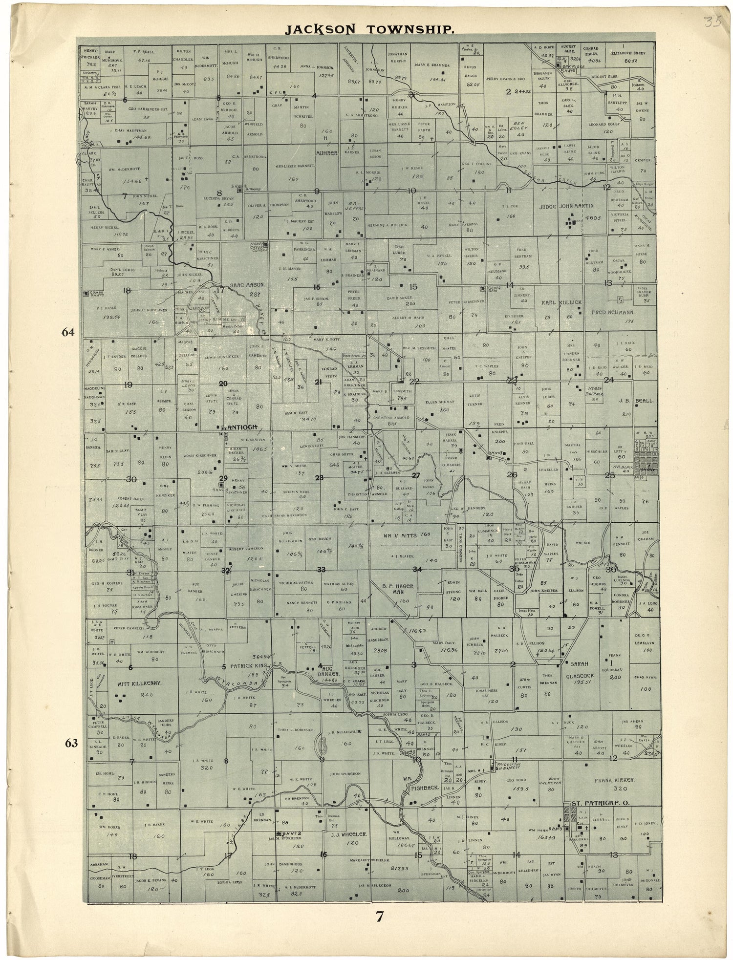 This old map of Clark County, Missouri,  was created by Johnson, G. C.|Western Atlas Co in 1896