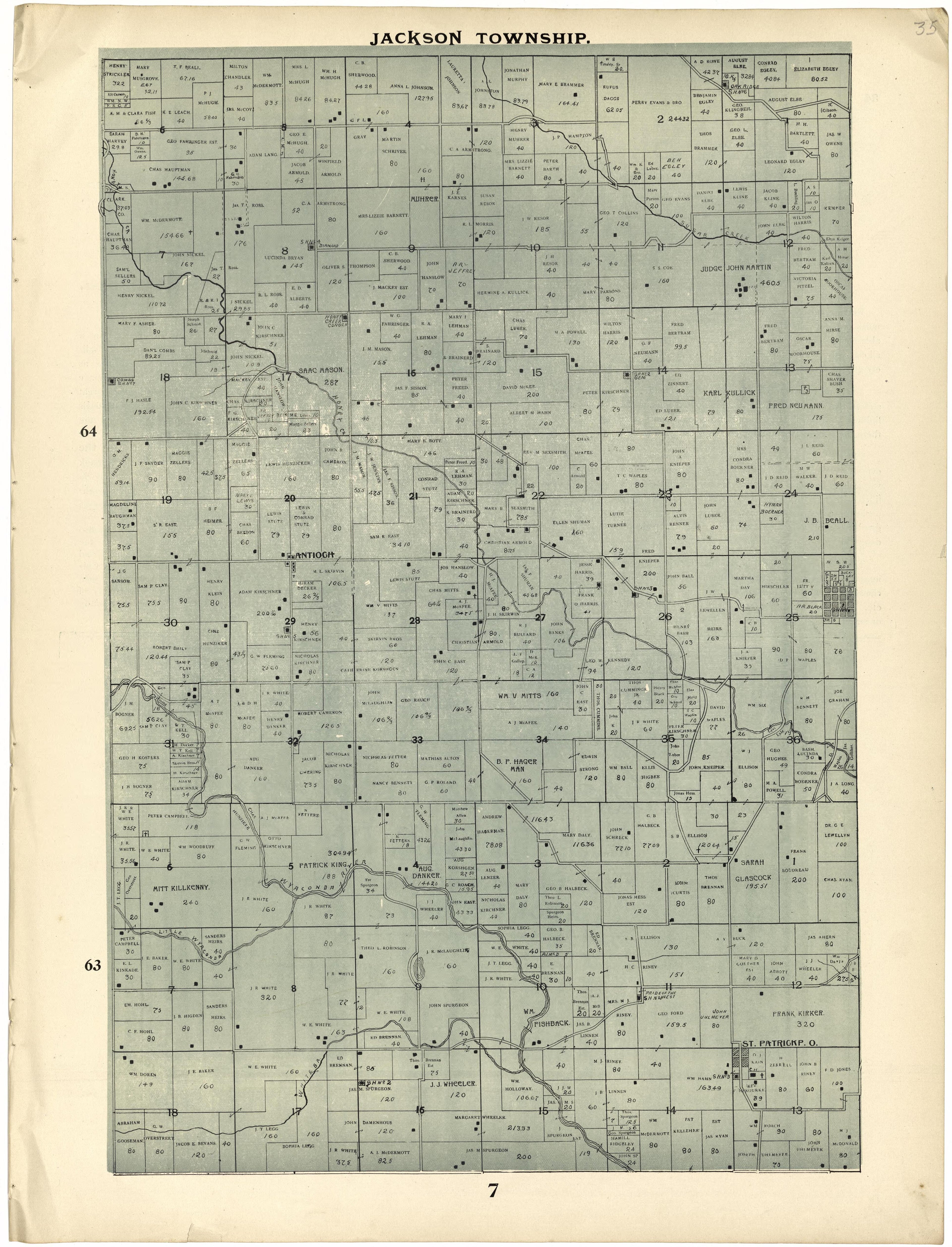 This old map of Clark County, Missouri,  was created by Johnson, G. C.|Western Atlas Co in 1896