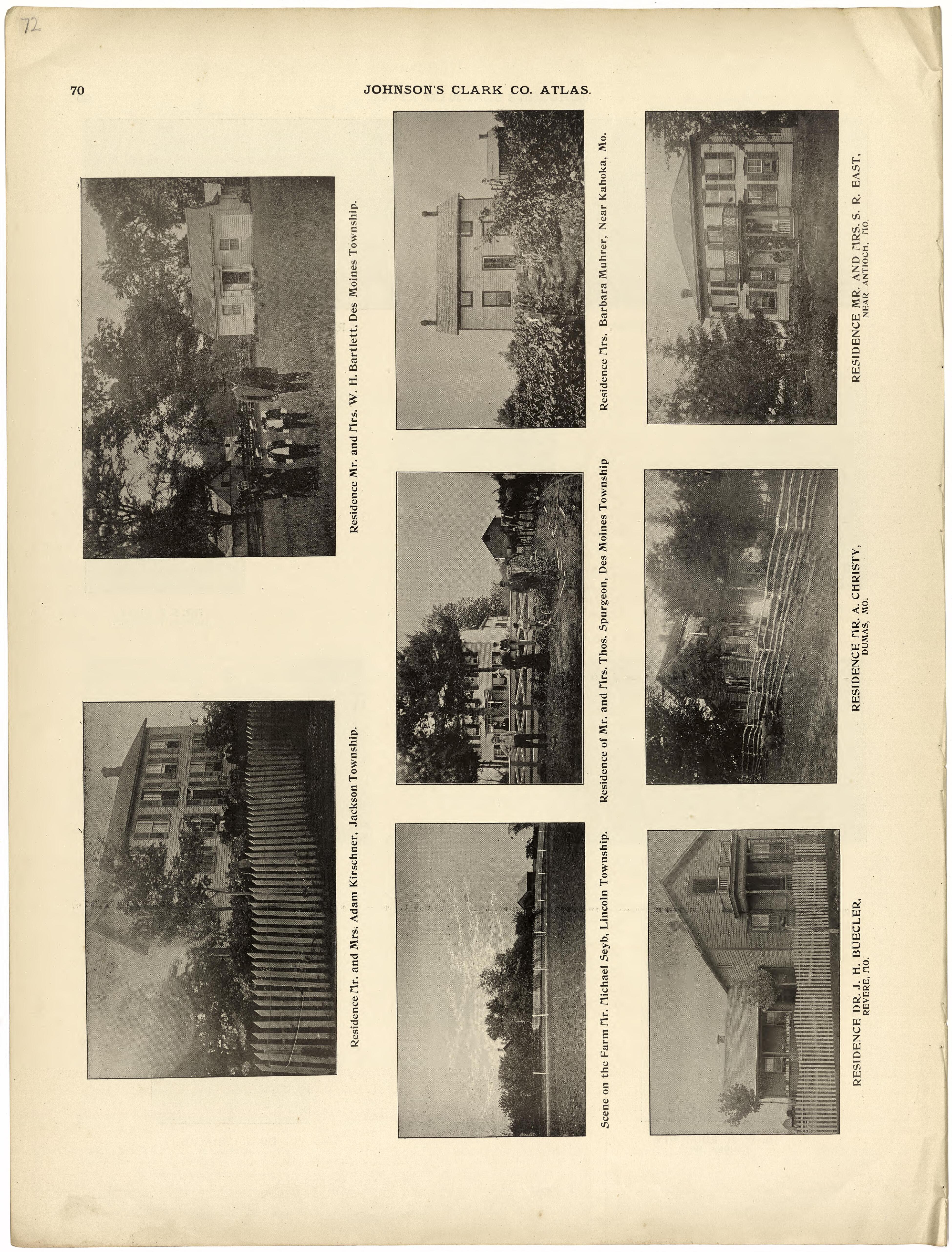 This old map of Clark County, Missouri,  was created by Johnson, G. C.|Western Atlas Co in 1896