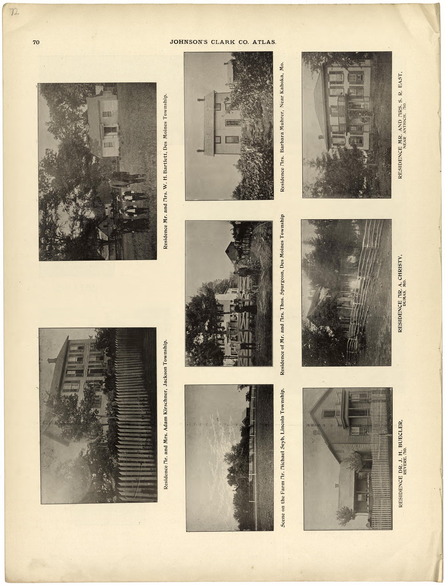 This old map of Clark County, Missouri,  was created by Johnson, G. C.|Western Atlas Co in 1896