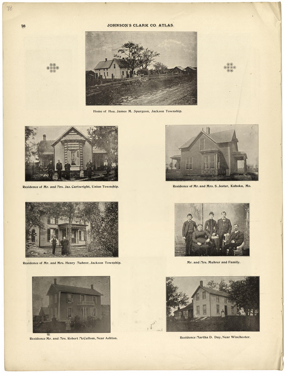 This old map of Clark County, Missouri,  was created by Johnson, G. C.|Western Atlas Co in 1896