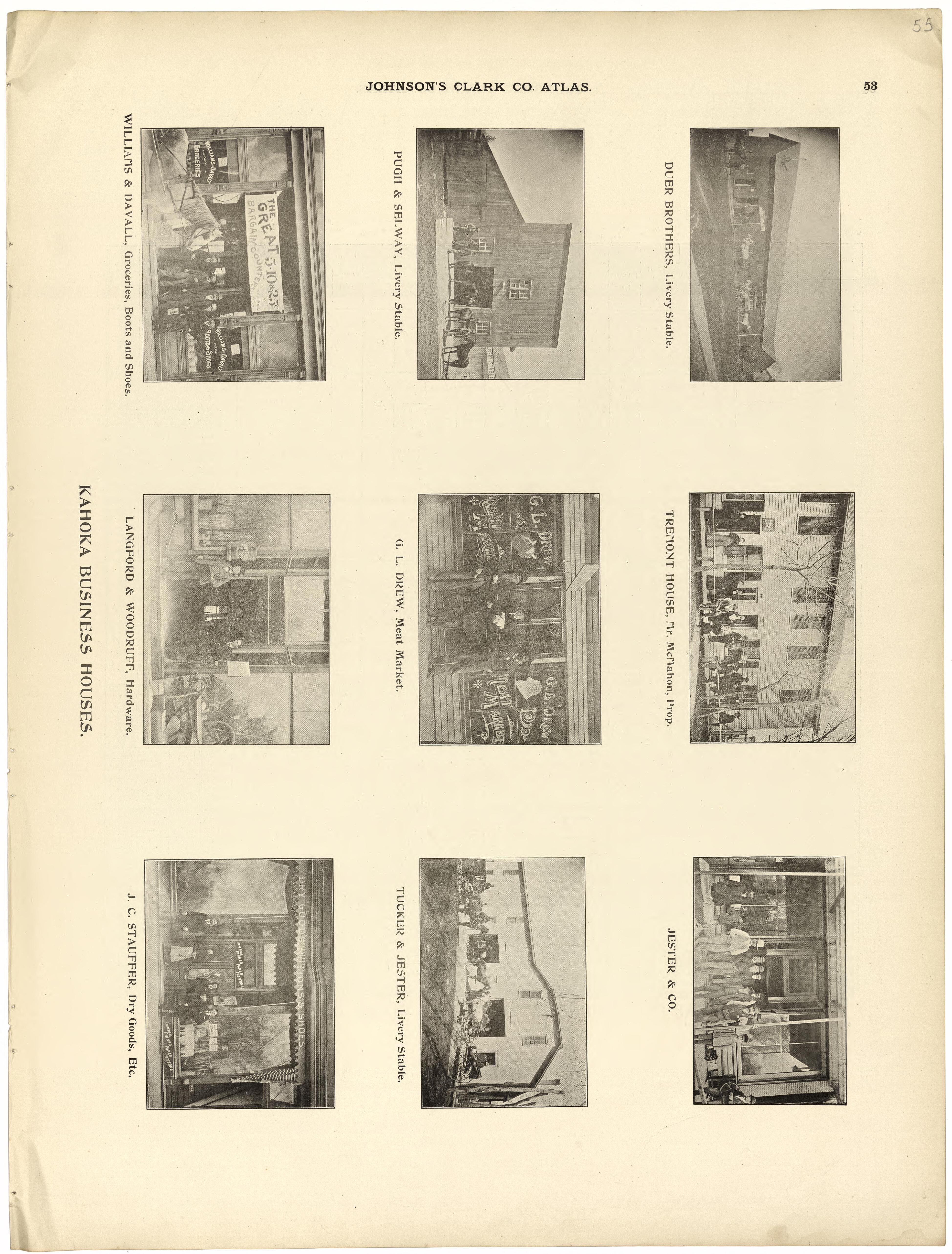 This old map of Clark County, Missouri,  was created by Johnson, G. C.|Western Atlas Co in 1896