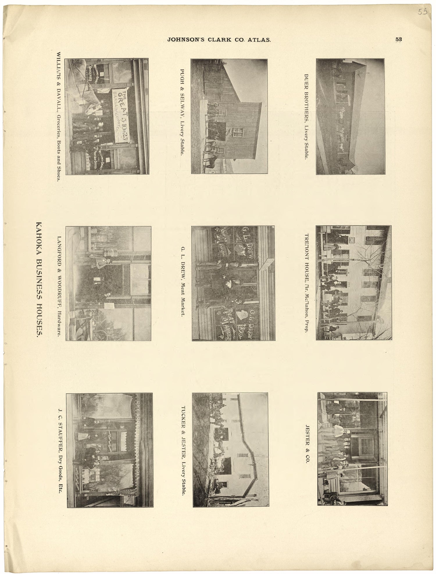 This old map of Clark County, Missouri,  was created by Johnson, G. C.|Western Atlas Co in 1896