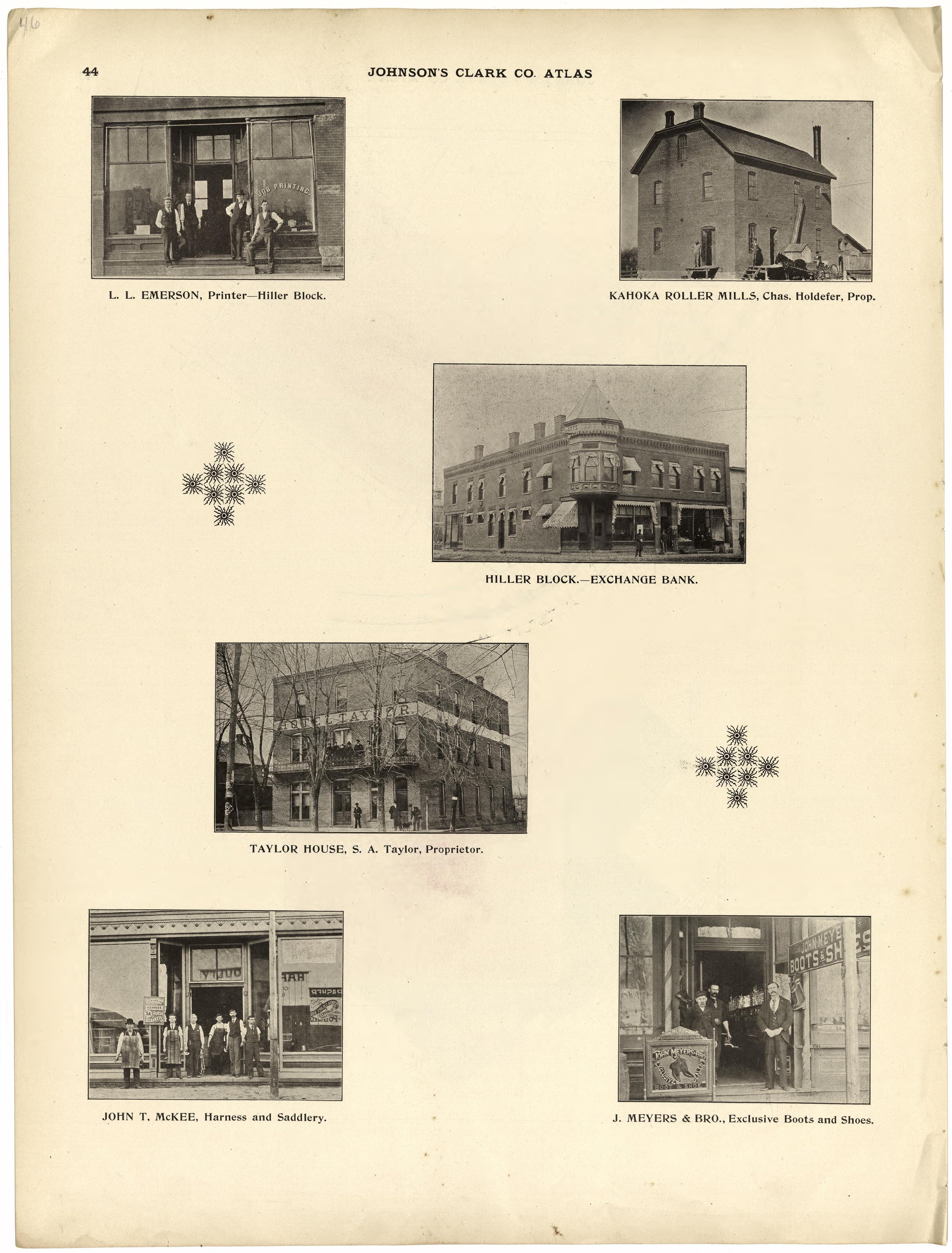 This old map of Clark County, Missouri,  was created by Johnson, G. C.|Western Atlas Co in 1896
