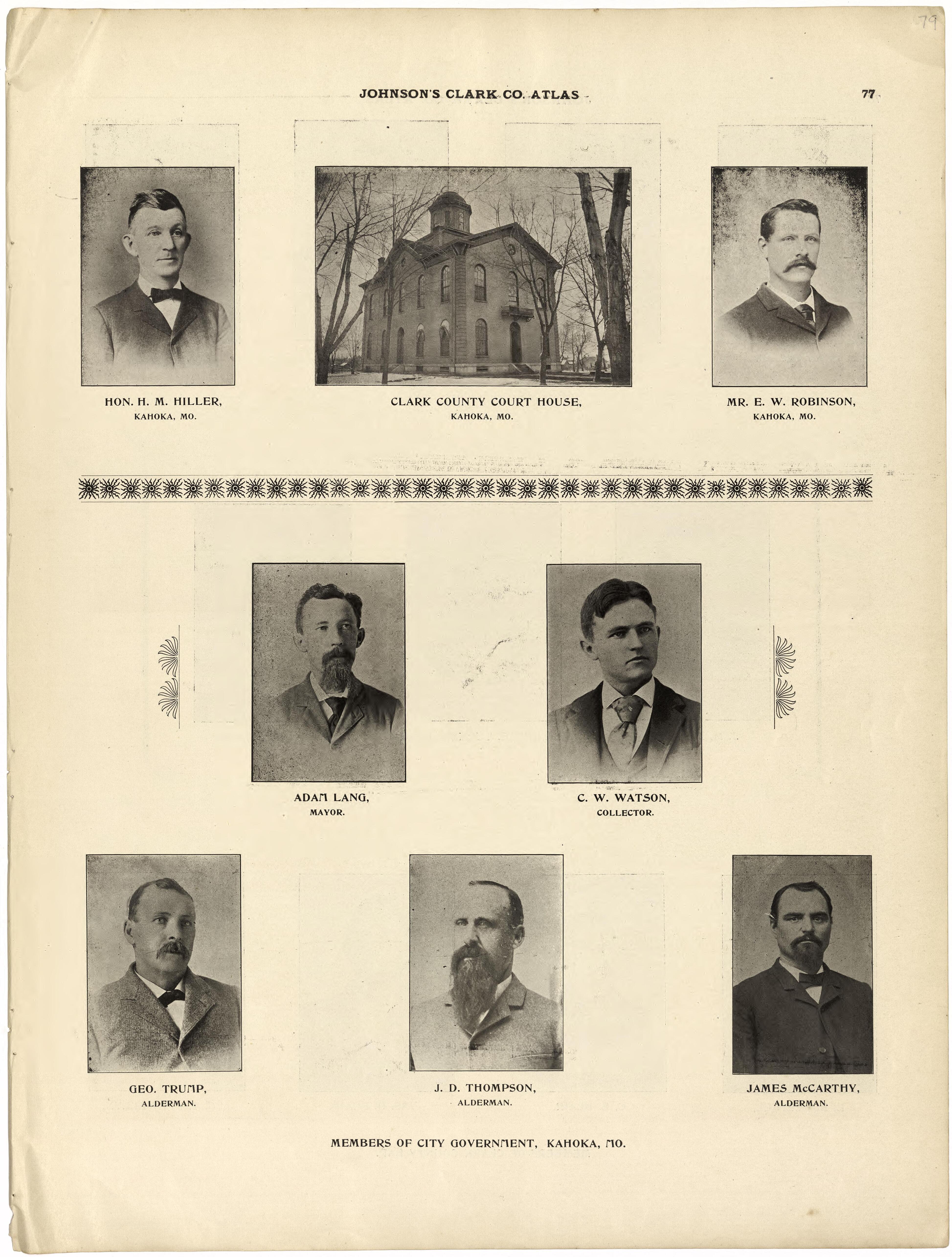 This old map of Clark County, Missouri,  was created by Johnson, G. C.|Western Atlas Co in 1896