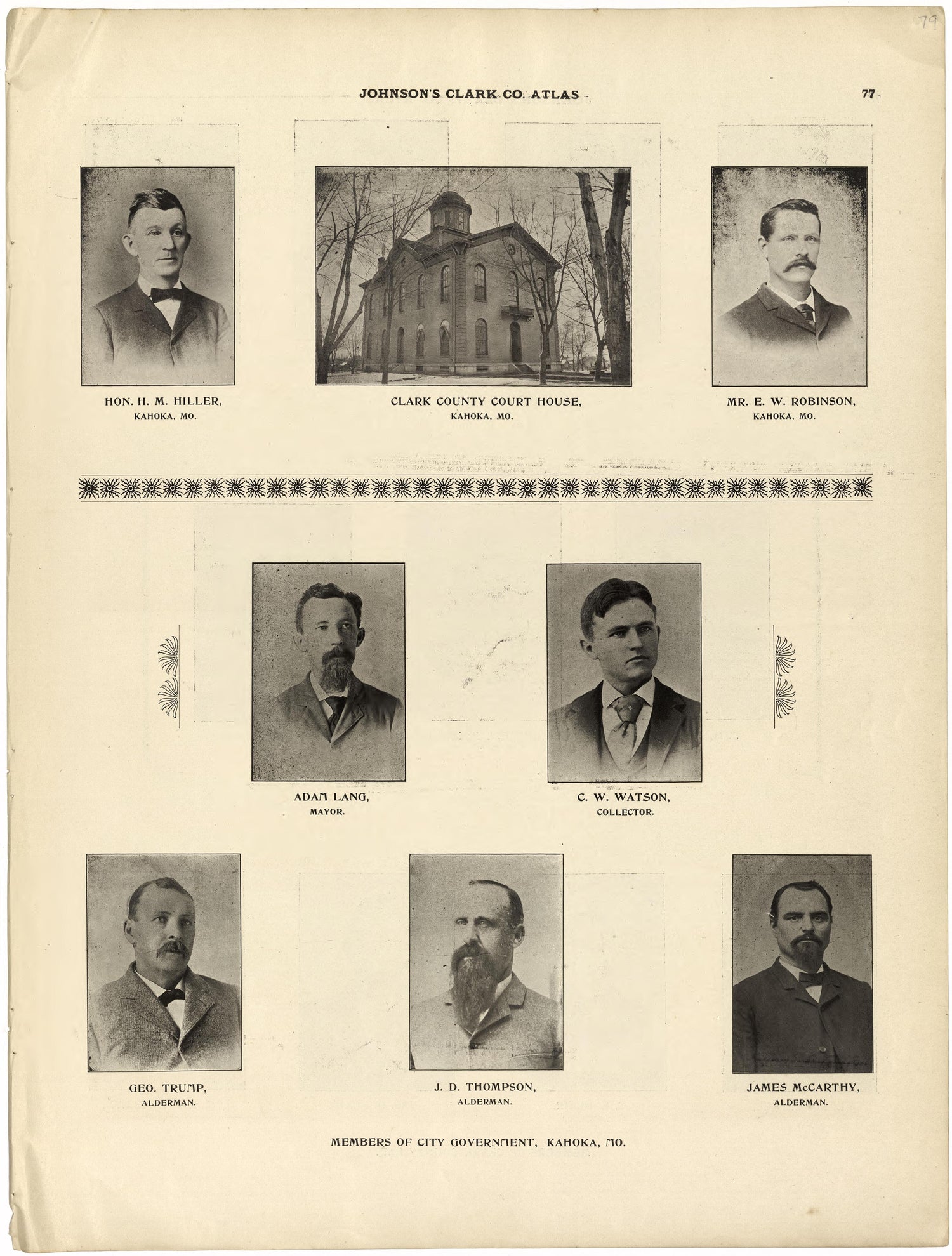 This old map of Clark County, Missouri,  was created by Johnson, G. C.|Western Atlas Co in 1896