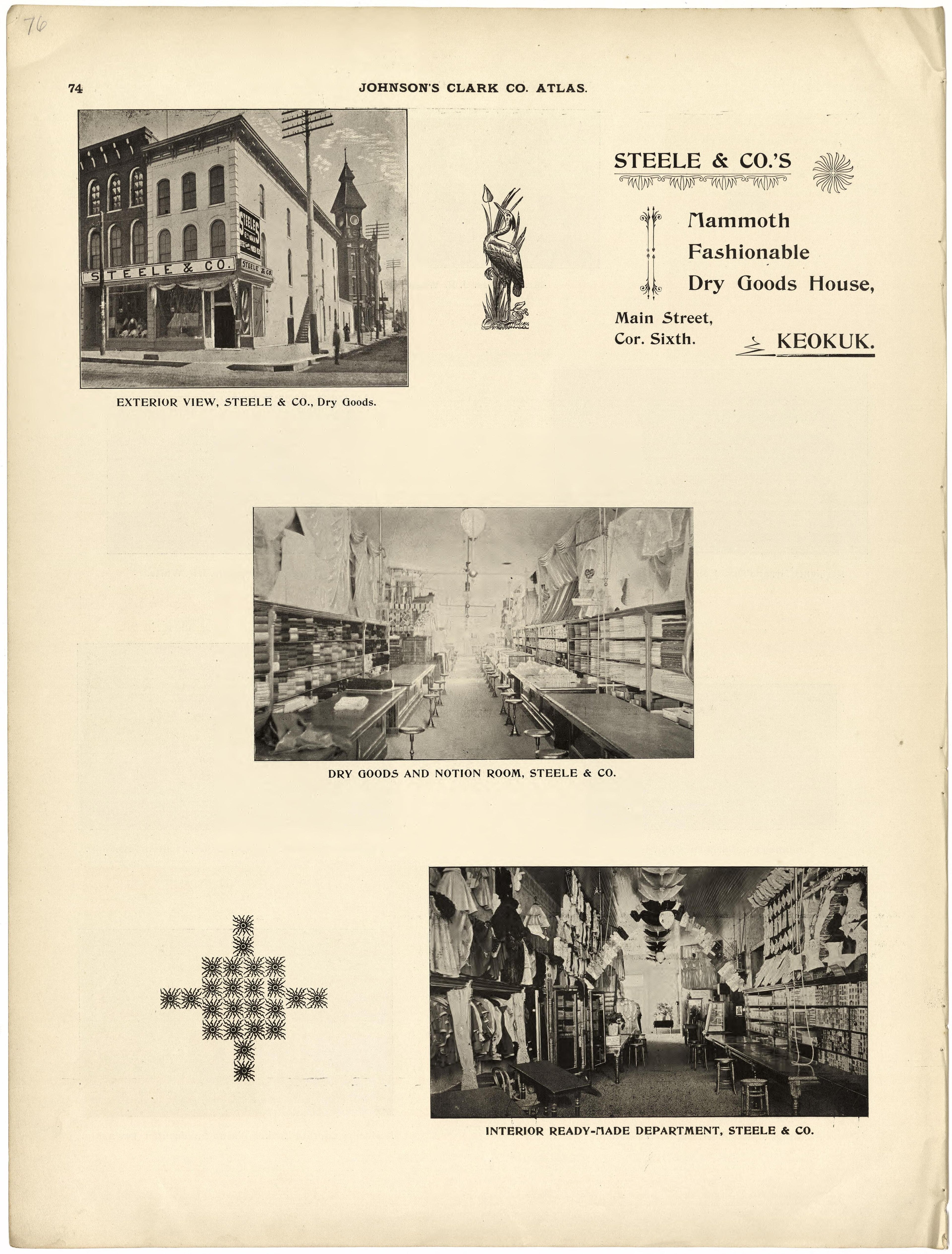 This old map of Clark County, Missouri,  was created by Johnson, G. C.|Western Atlas Co in 1896