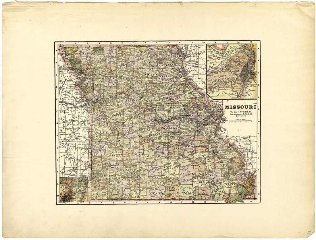 This old map of Clark County, Missouri,  was created by Johnson, G. C.|Western Atlas Co in 1896