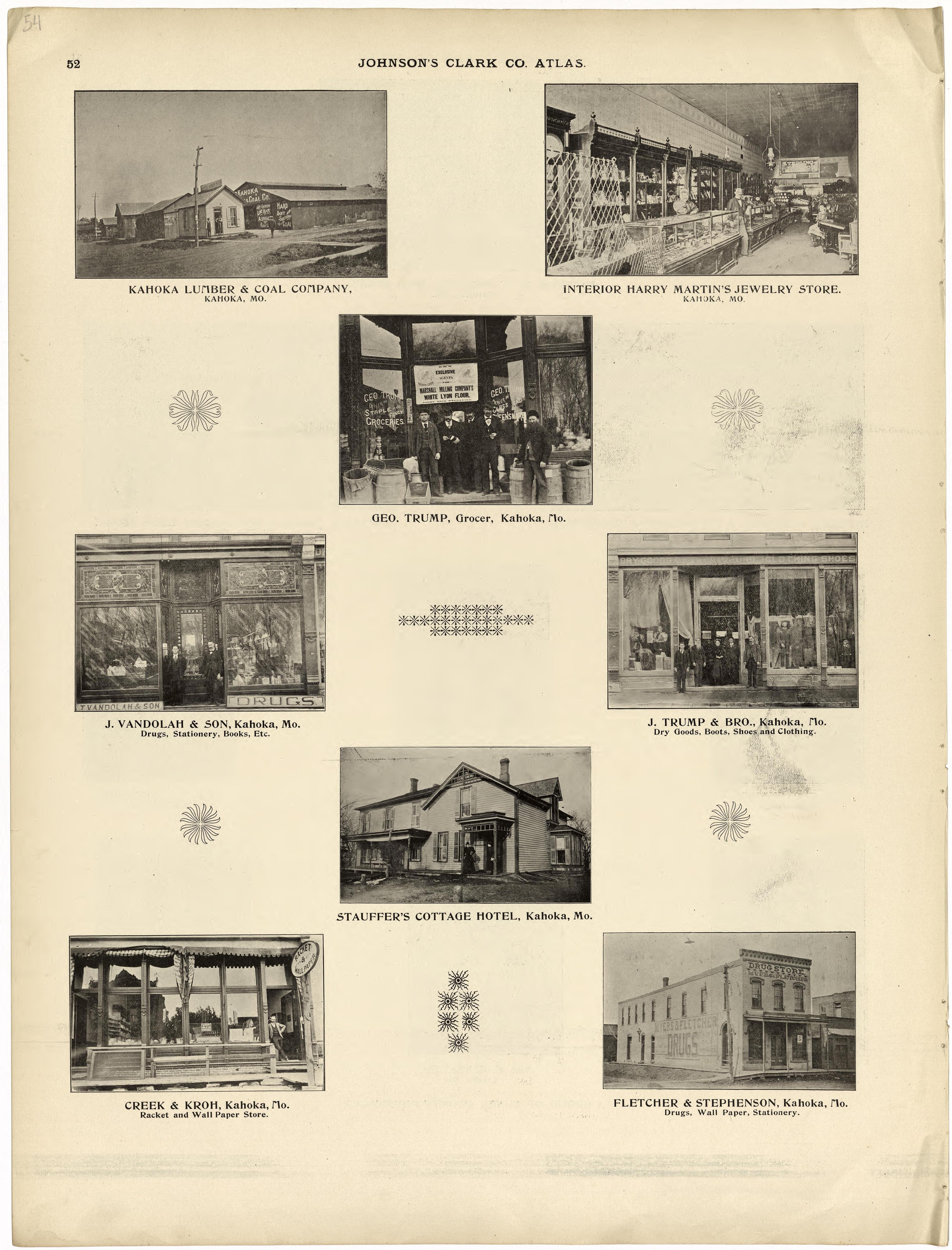 This old map of Clark County, Missouri,  was created by Johnson, G. C.|Western Atlas Co in 1896